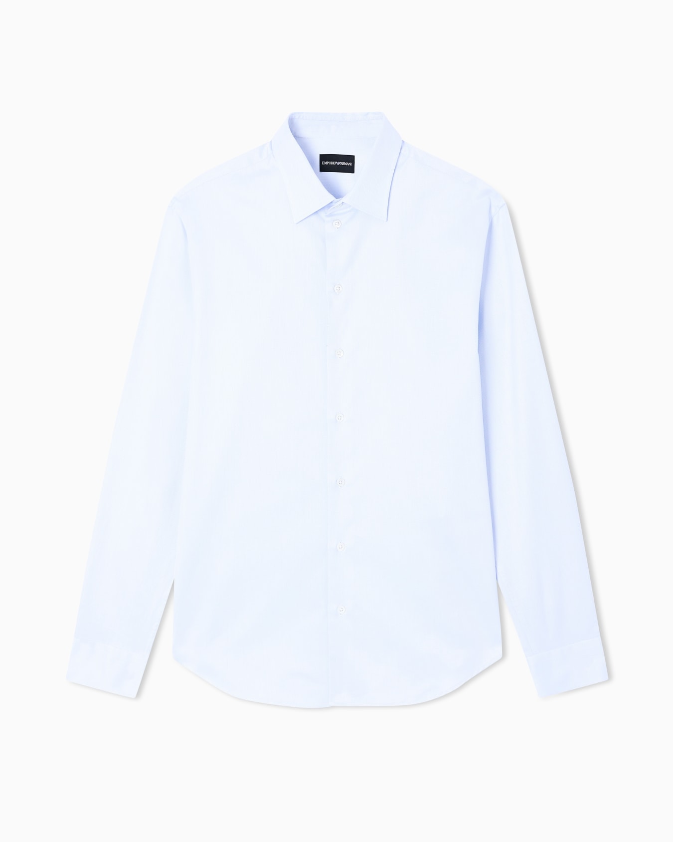 Shirt in micro-weave chintz fabric Diapositiva 0