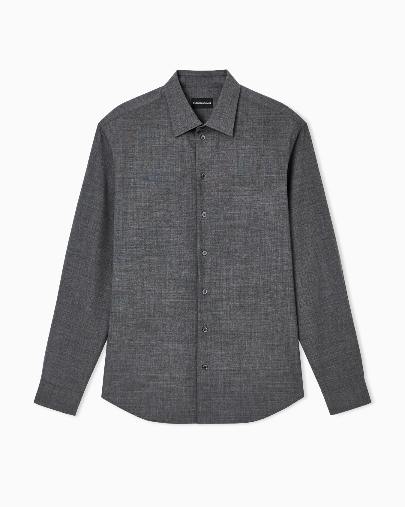 Soft finish virgin wool canvas shirt Slide 0