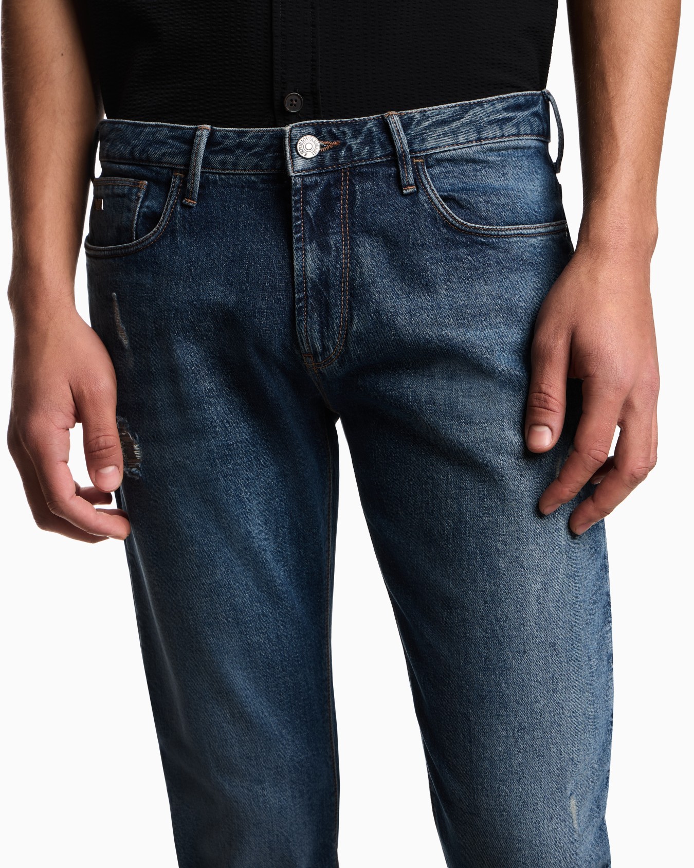 J06 slim-fit, ripped denim jeans Slide 4