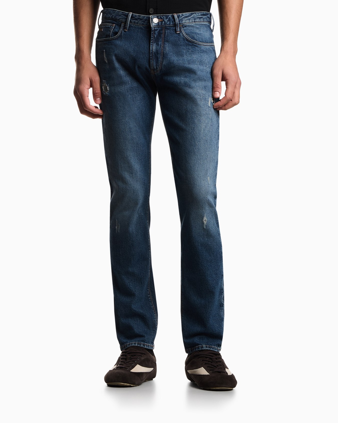 J06 slim-fit, ripped denim jeans Slide 3