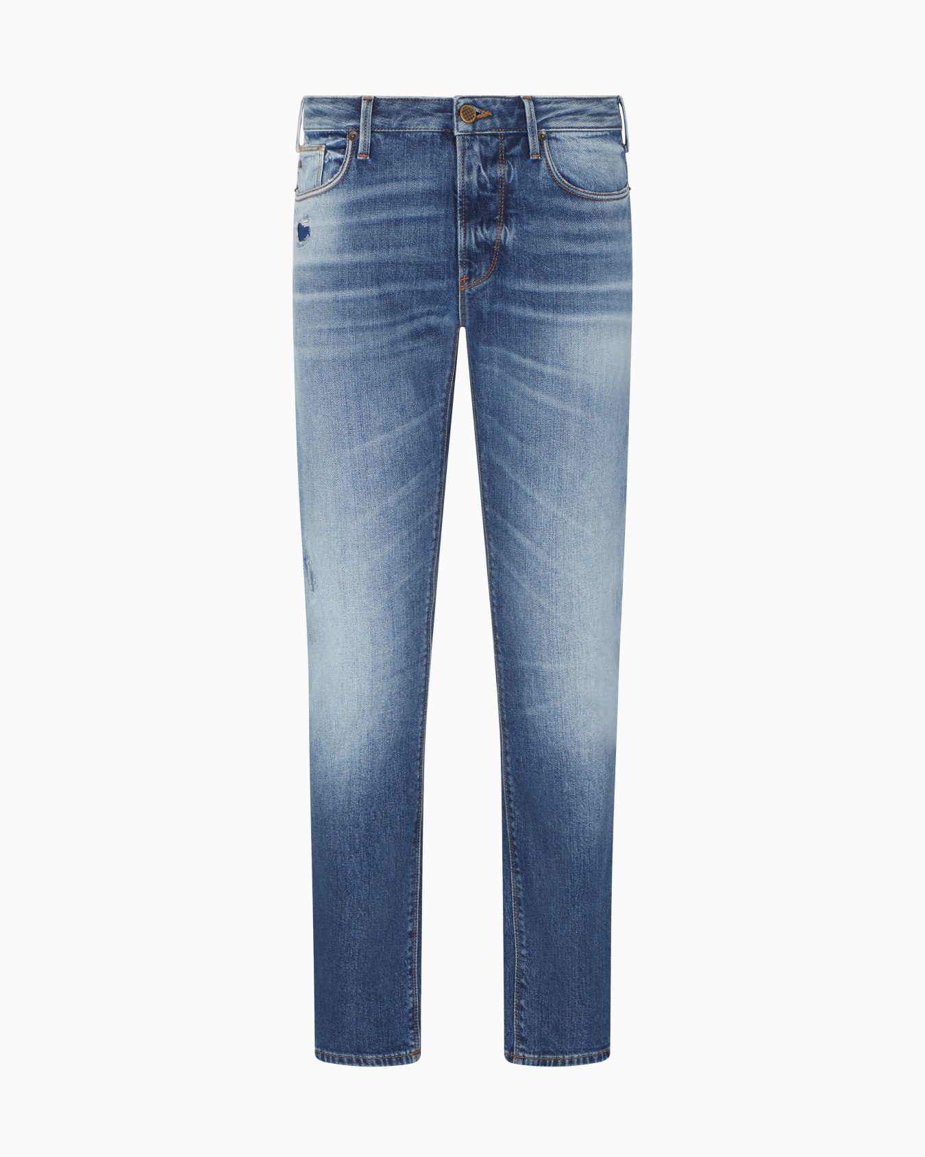 J06 slim-fit jeans in stretch denim with streaks Slide 0