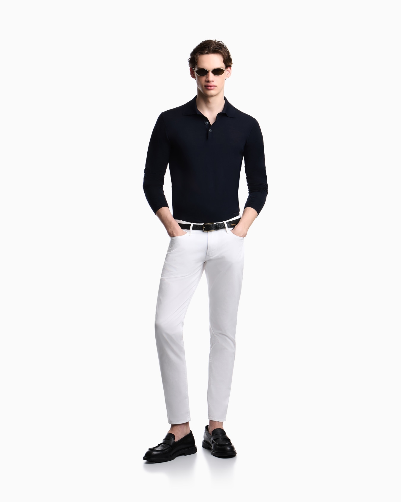 J06 stretch-fabric slim-fit trousers Slide 1