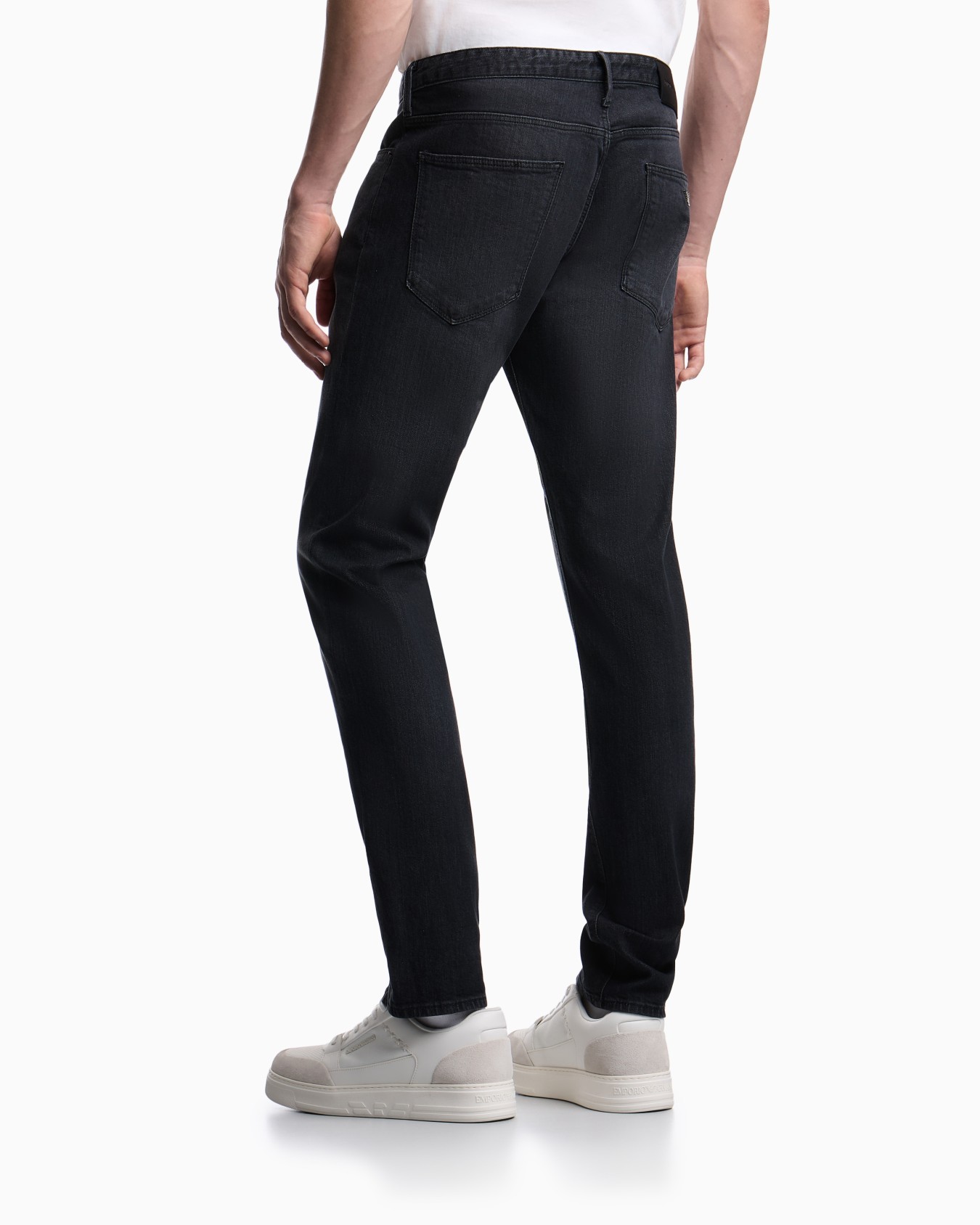 J06 slim-fit jeans in stretch denim with streaks Slide 3