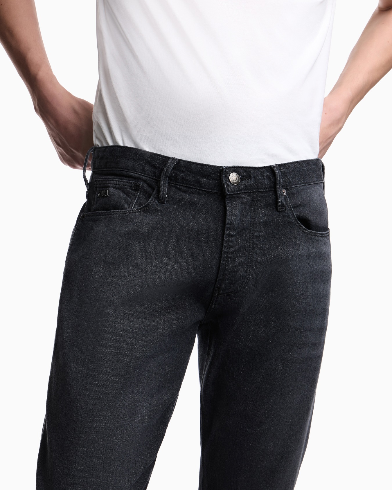 J06 slim-fit jeans in stretch denim with streaks Slide 4