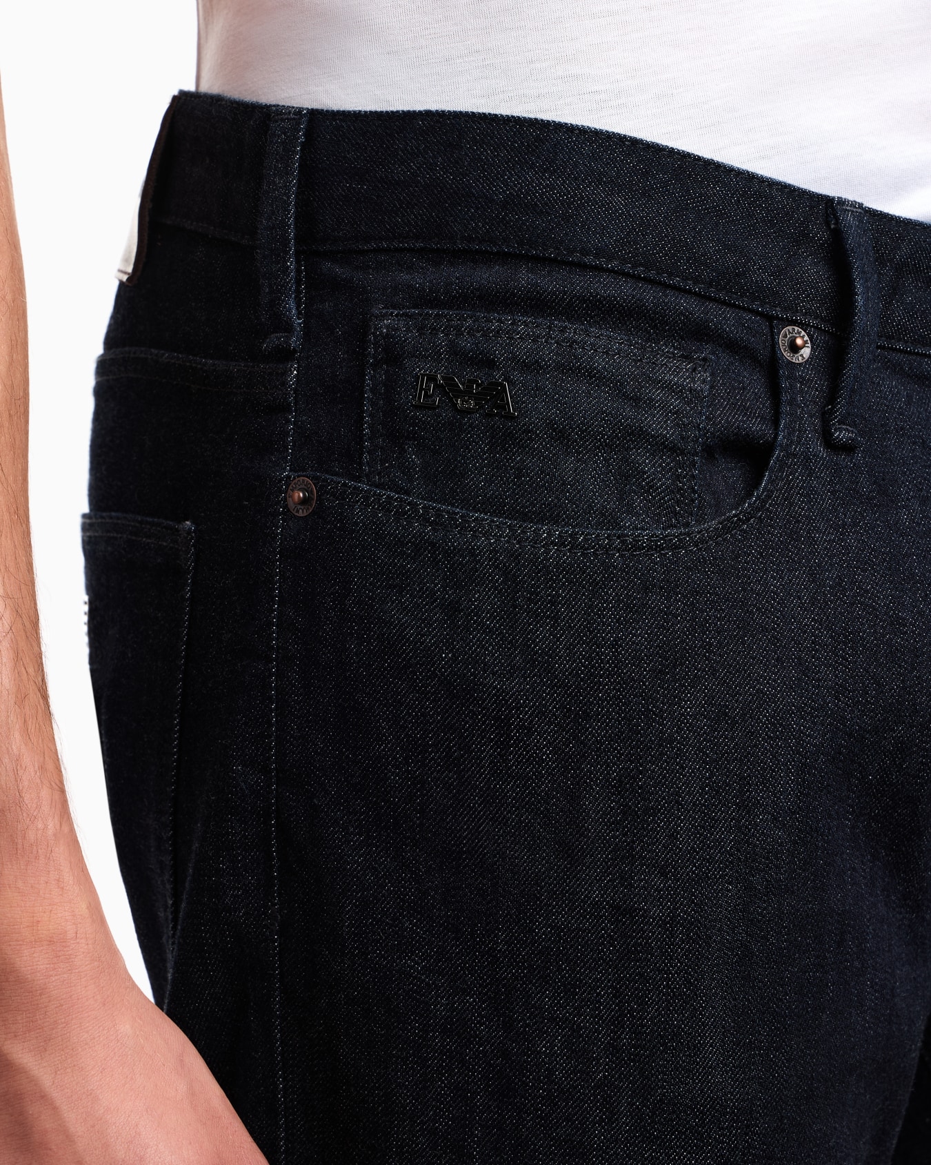 J06 slim-fit jeans in stretch denim with streaks Slide 4