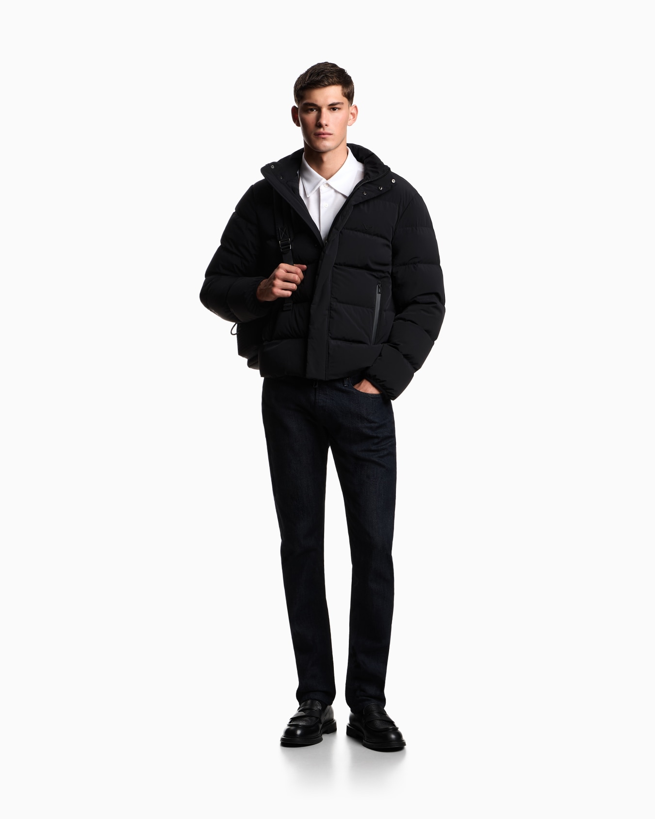 J06 slim-fit jeans in stretch denim with streaks Slide 1