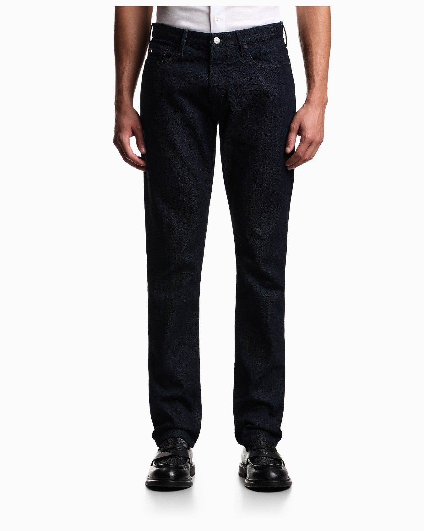 J06 slim-fit jeans in stretch denim with streaks Slide 3