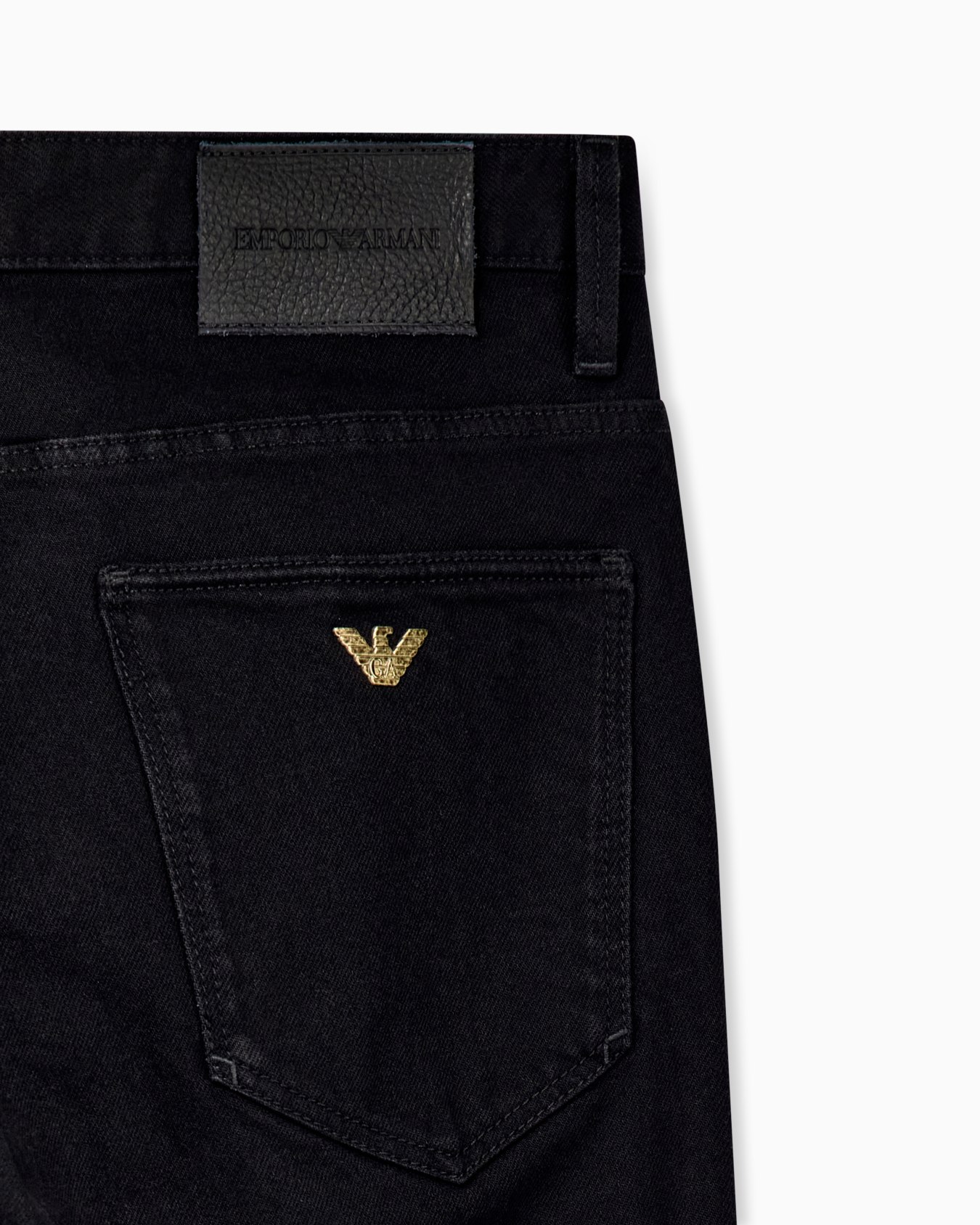 Slim-fit five-pocket jeans in stretch cotton denim Slide 2