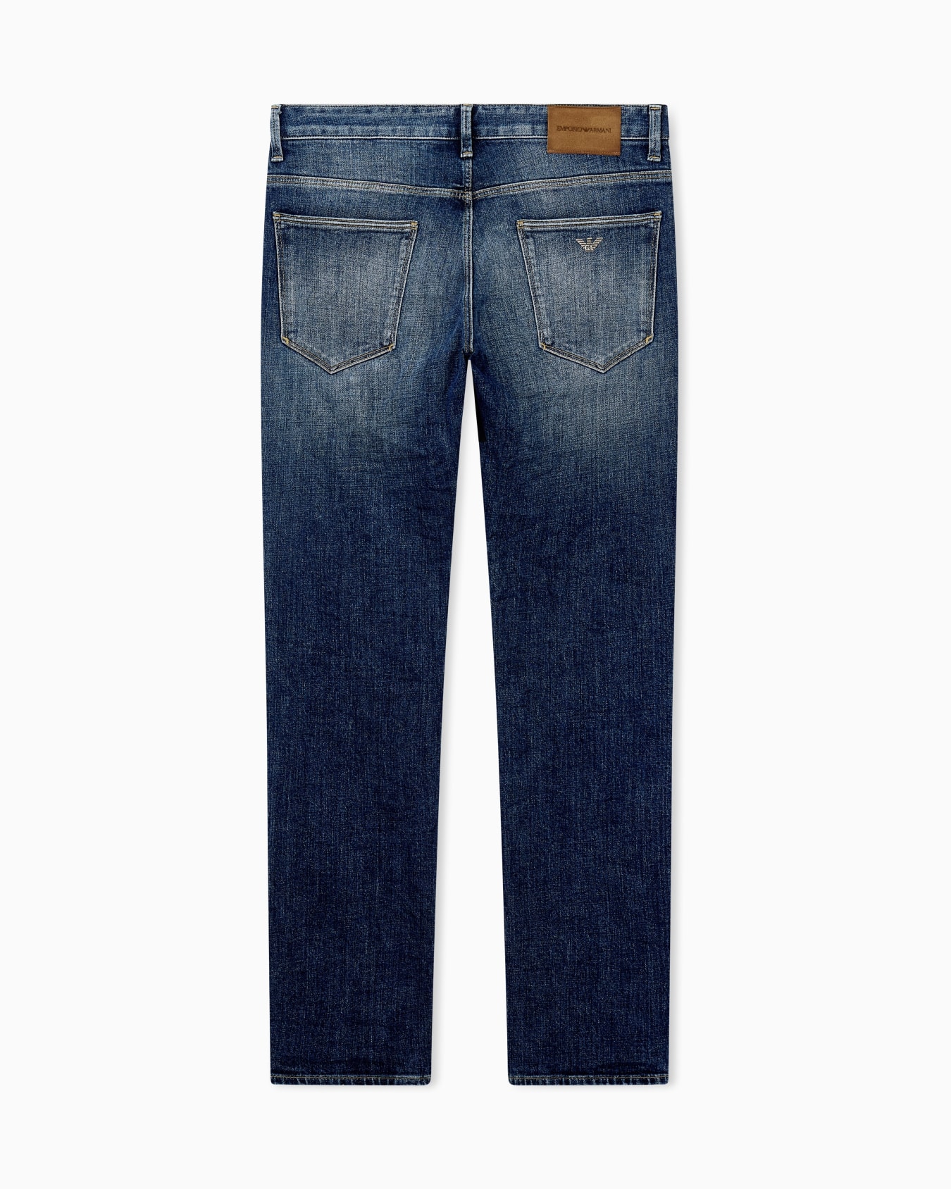 Slim-fit five-pocket jeans in distressed stretch denim Slide 2