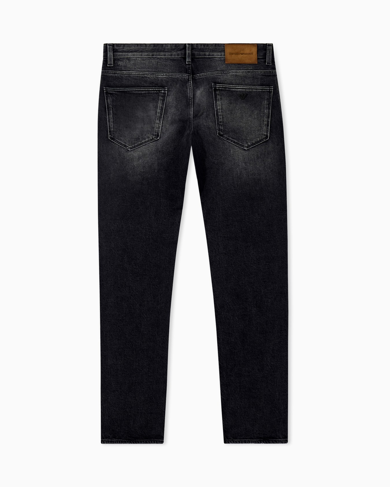 Five-pocket jeans slim fit distressed with paint splatters Slide 2