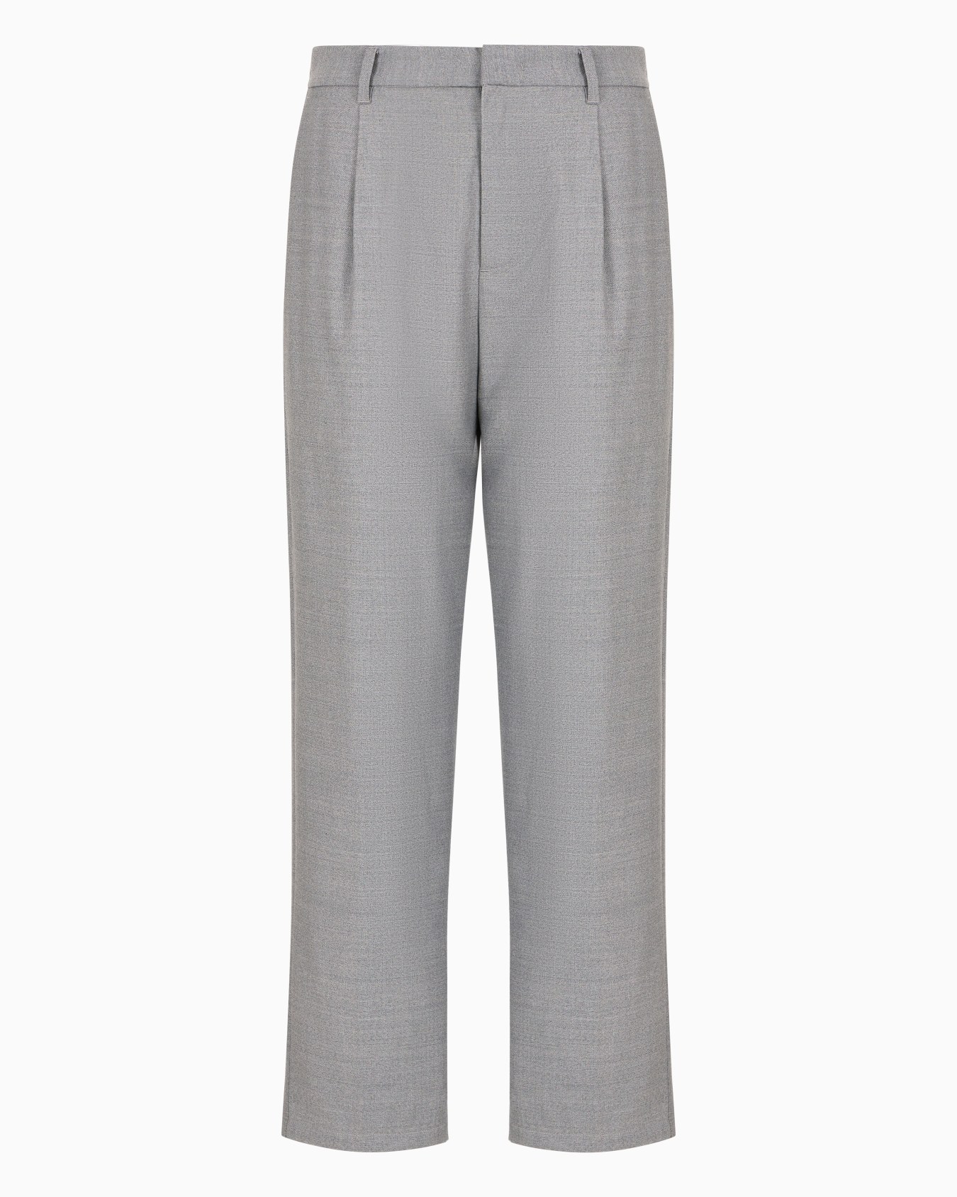 Travel Essential virgin wool-blend trousers with pleats Slide 0