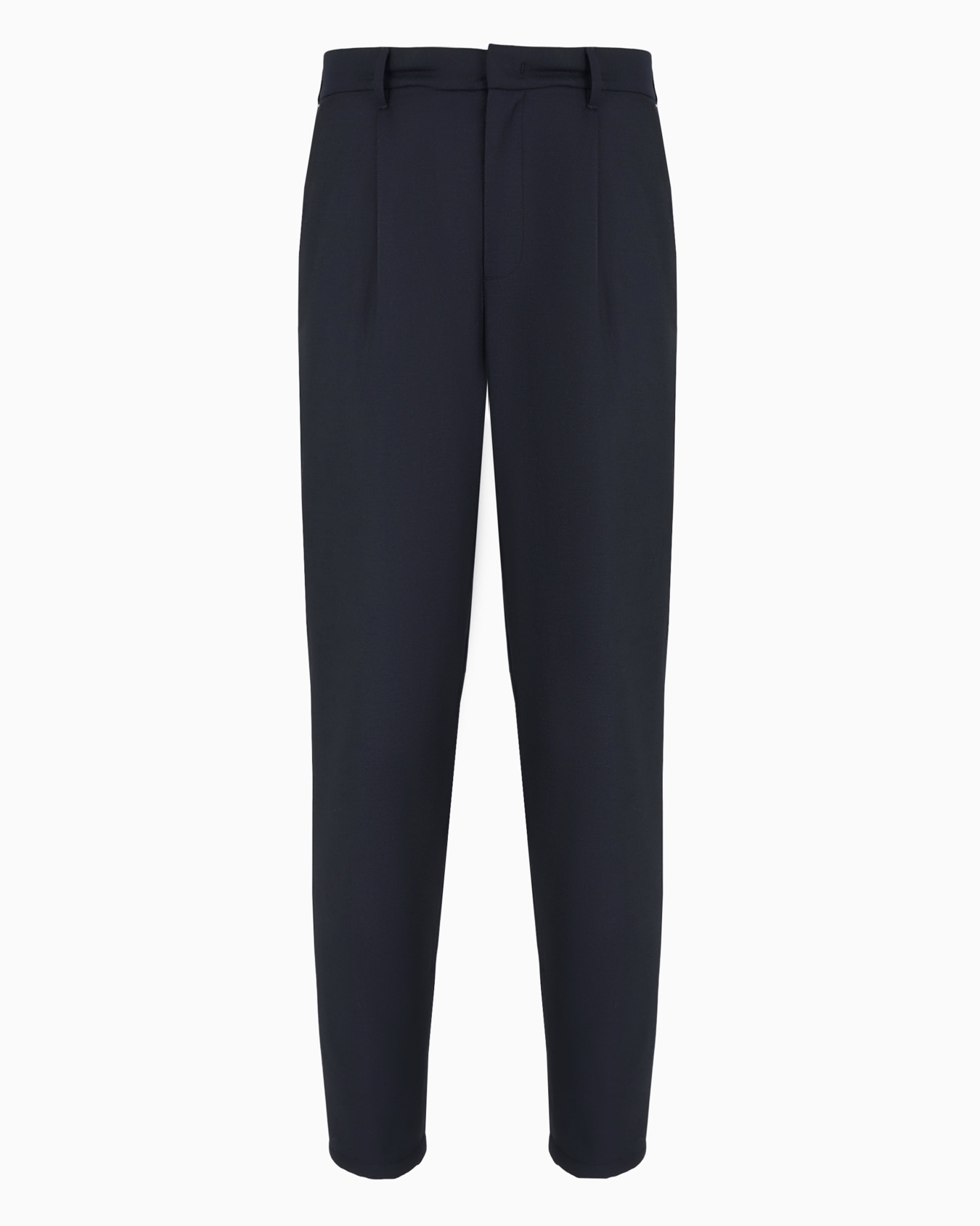 Travel Essential virgin wool-blend trousers with pleats Slide 0