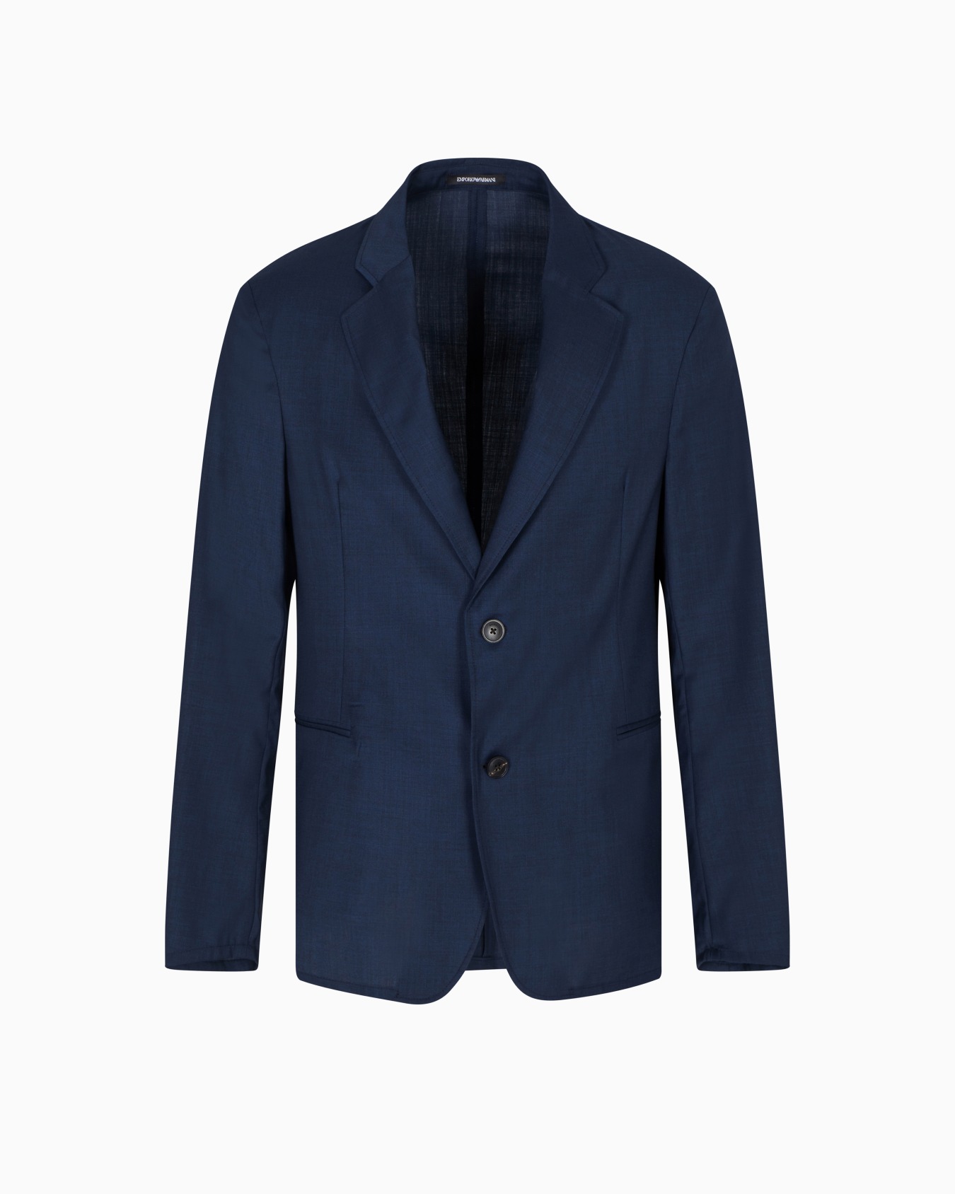 Icon single-breasted jacket in tropical light wool canvas Slide 0