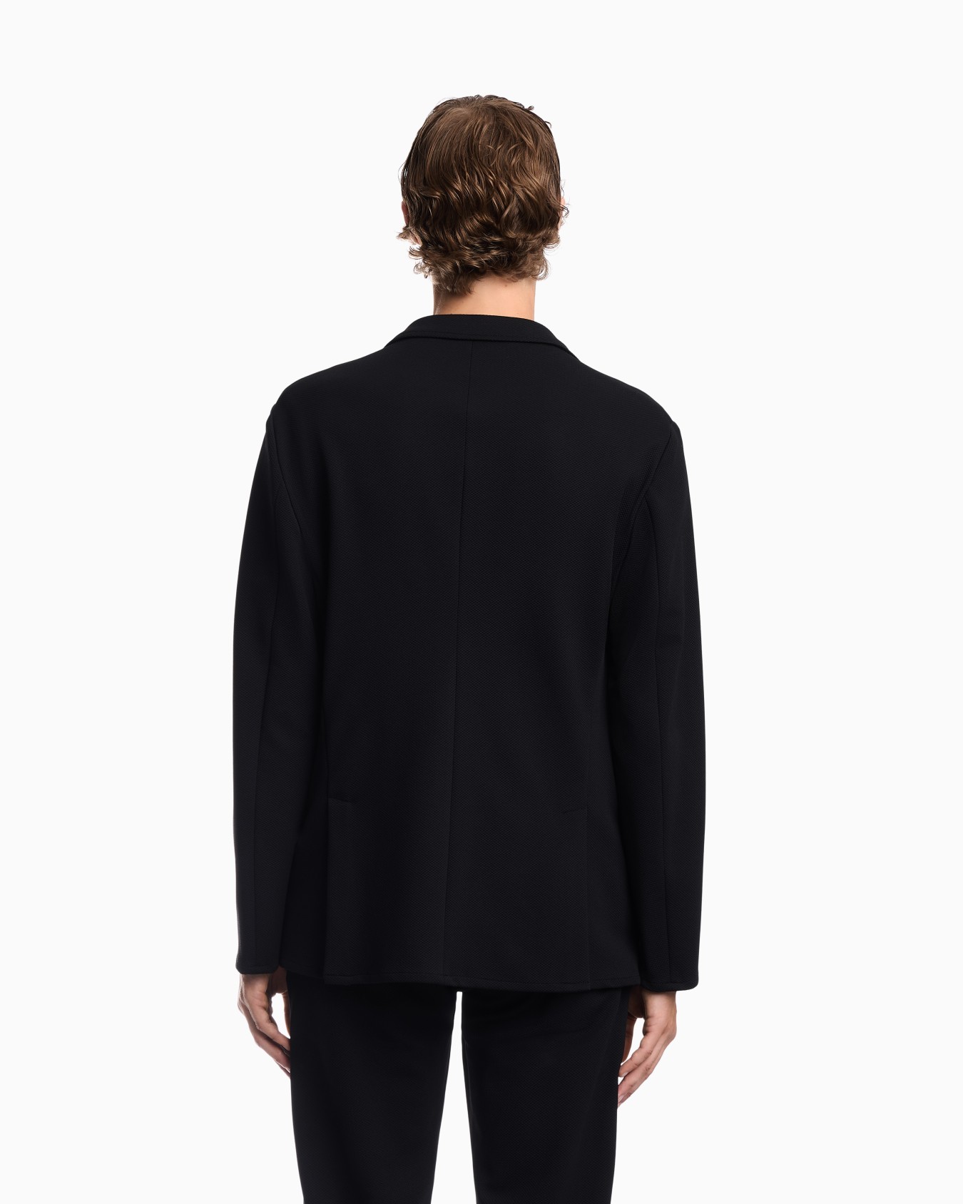 Blazer in techno jersey piquet with regular fit Slide 5