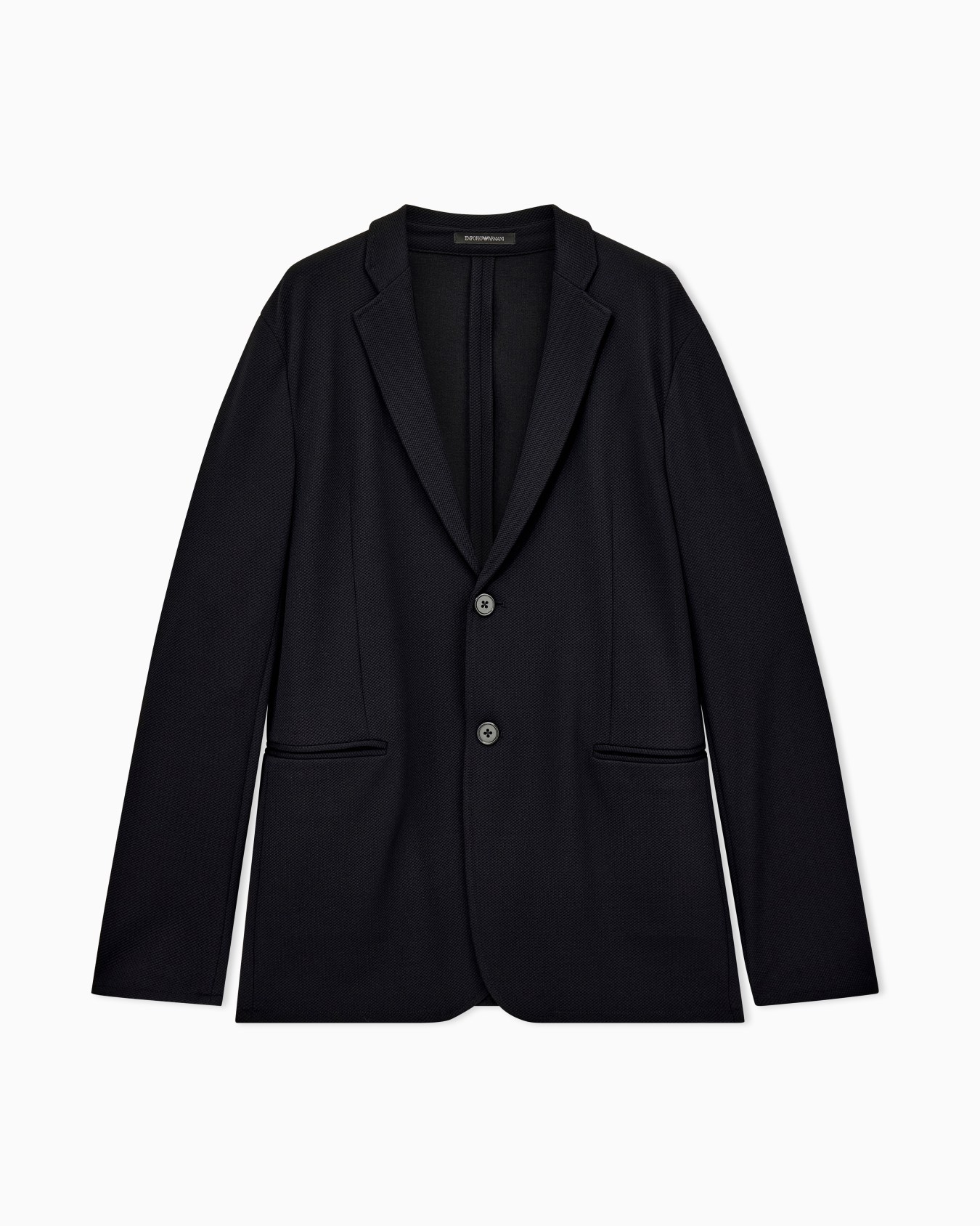 Blazer in techno jersey piquet with regular fit Slide 0