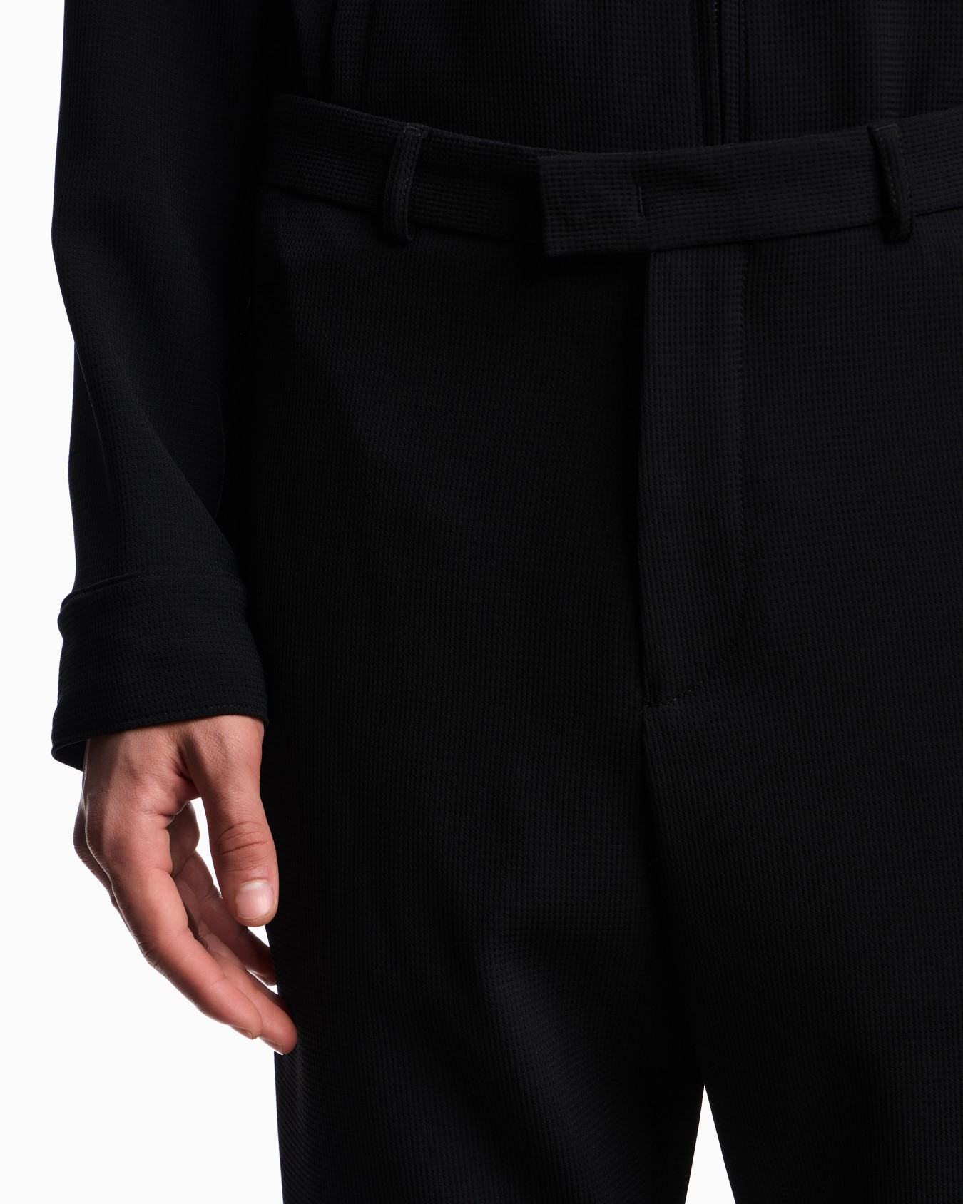 Icon パンツ クレープジャージー ピケ風マイクロテクスチャー スライドする 4