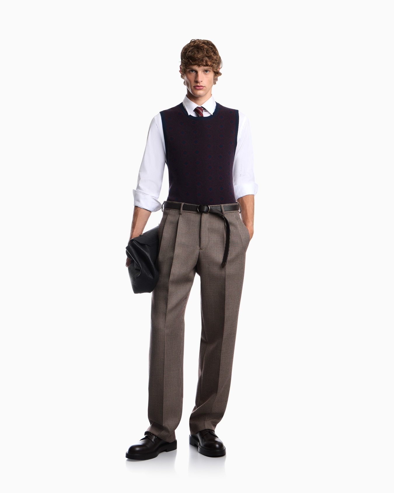 Trousers in checked tweed Slide 1