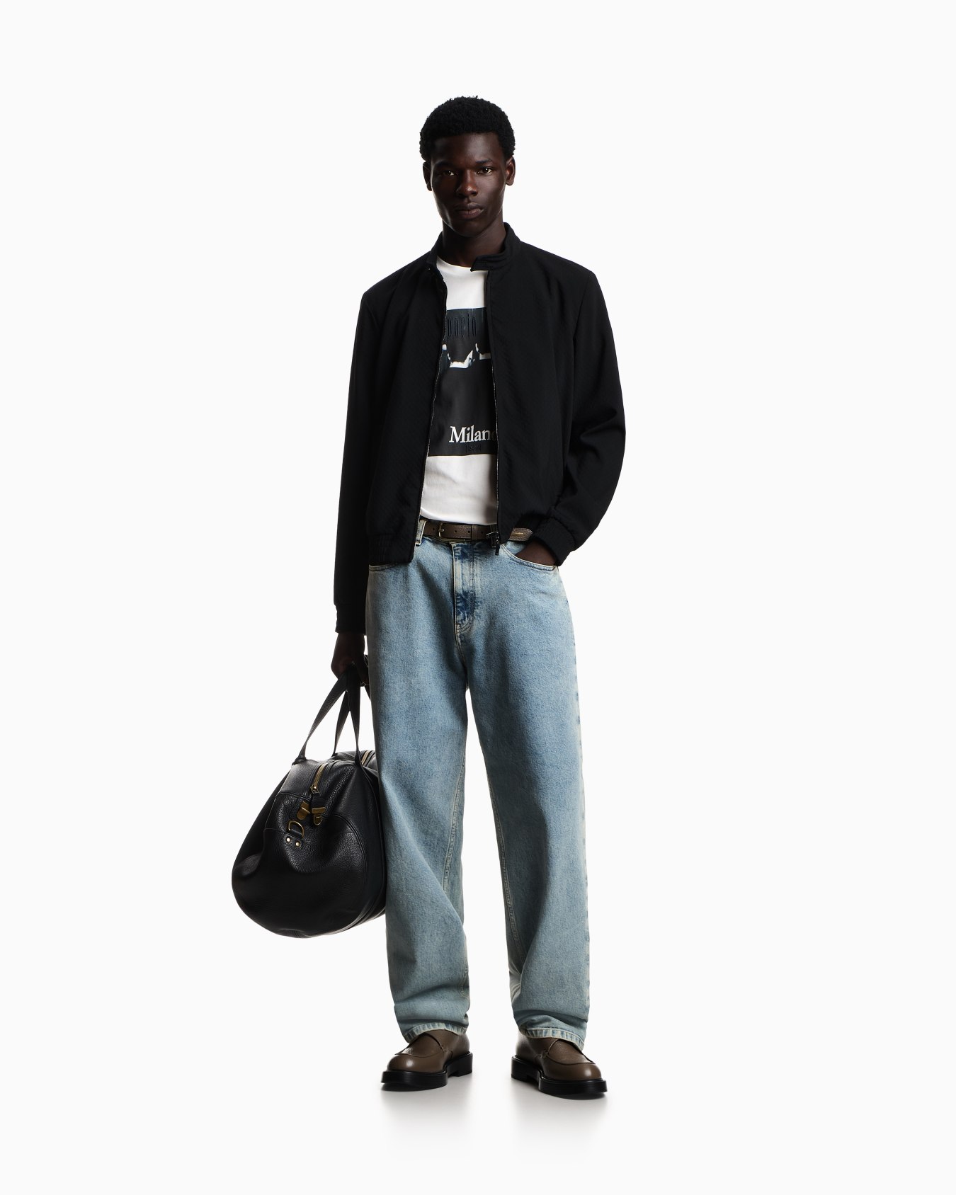 Blouson in fresh Icon textured wool Slide 1