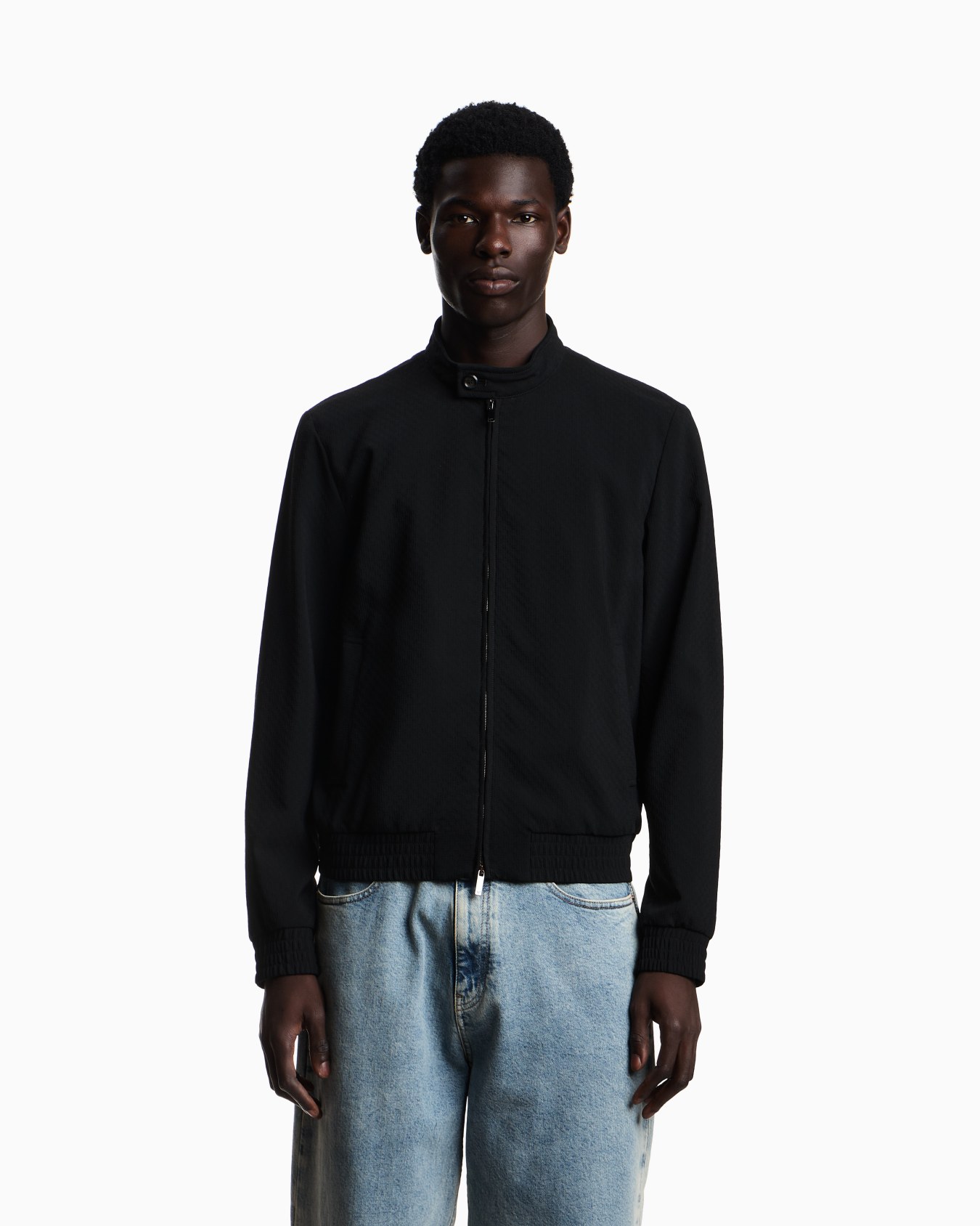 Blouson in fresh Icon textured wool Slide 3