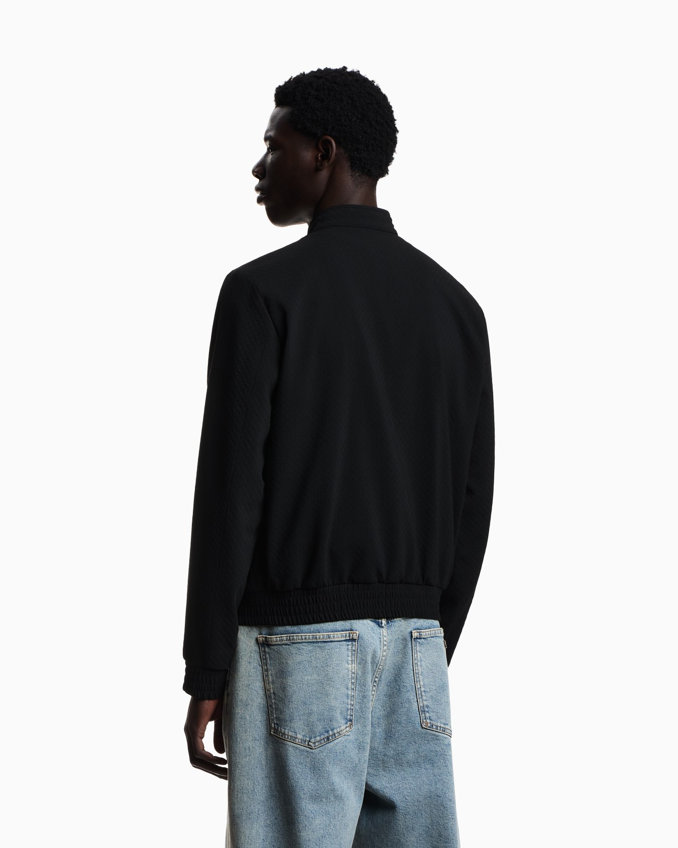 Blouson in fresh Icon textured wool Slide 2