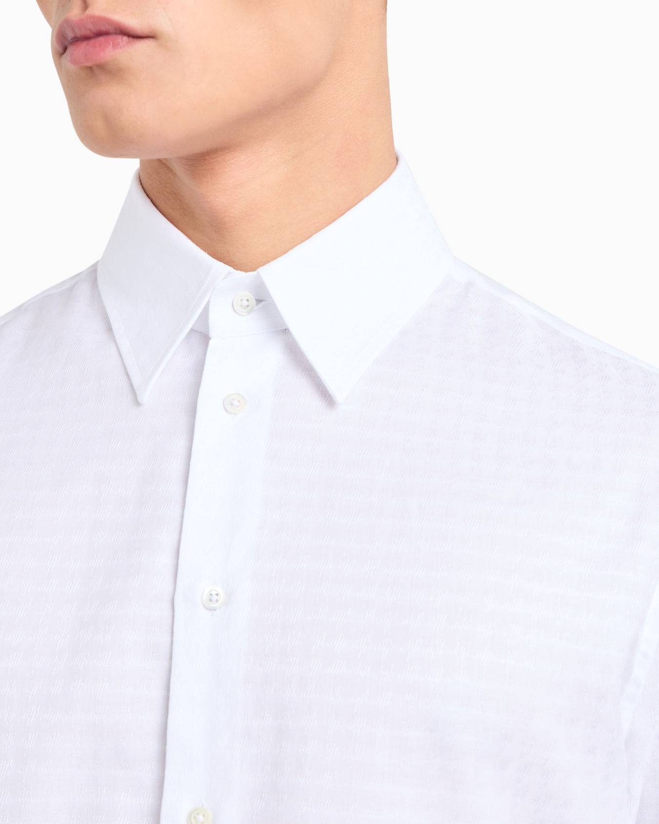Hemd aus gemustertem Baumwoll-Jacquard Folie 4