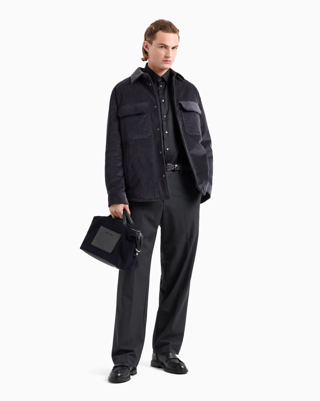 Camicia in cotone stretch no iron Slide 3
