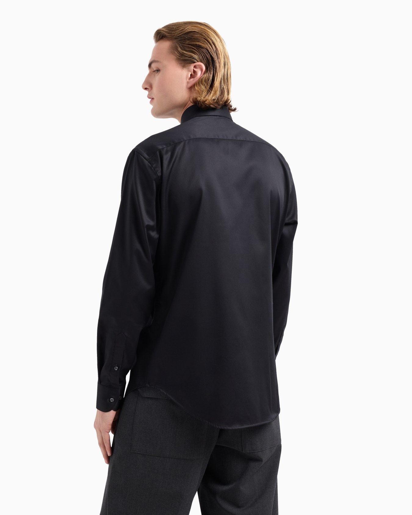 Camicia in cotone stretch no iron Slide 2