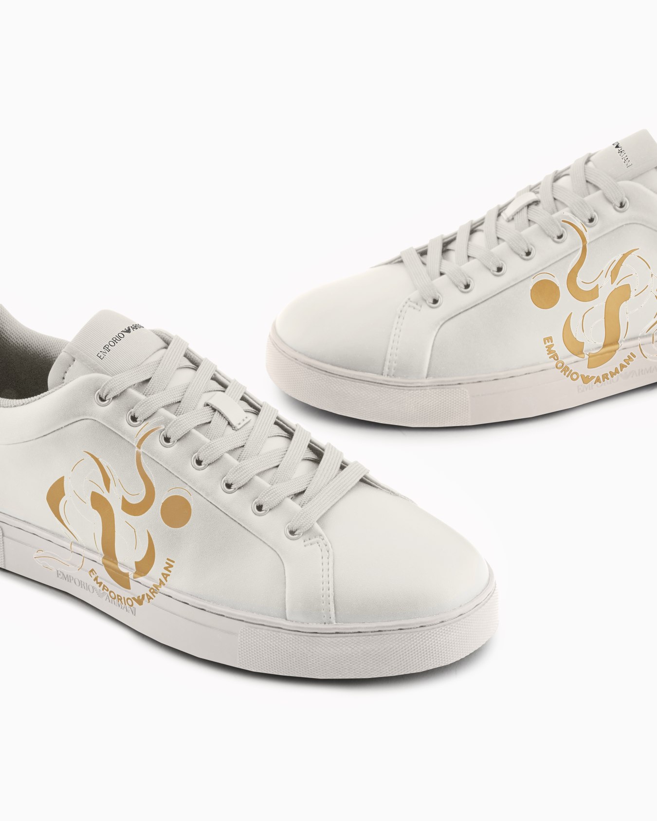 snake-print leather sneakers Slide 4