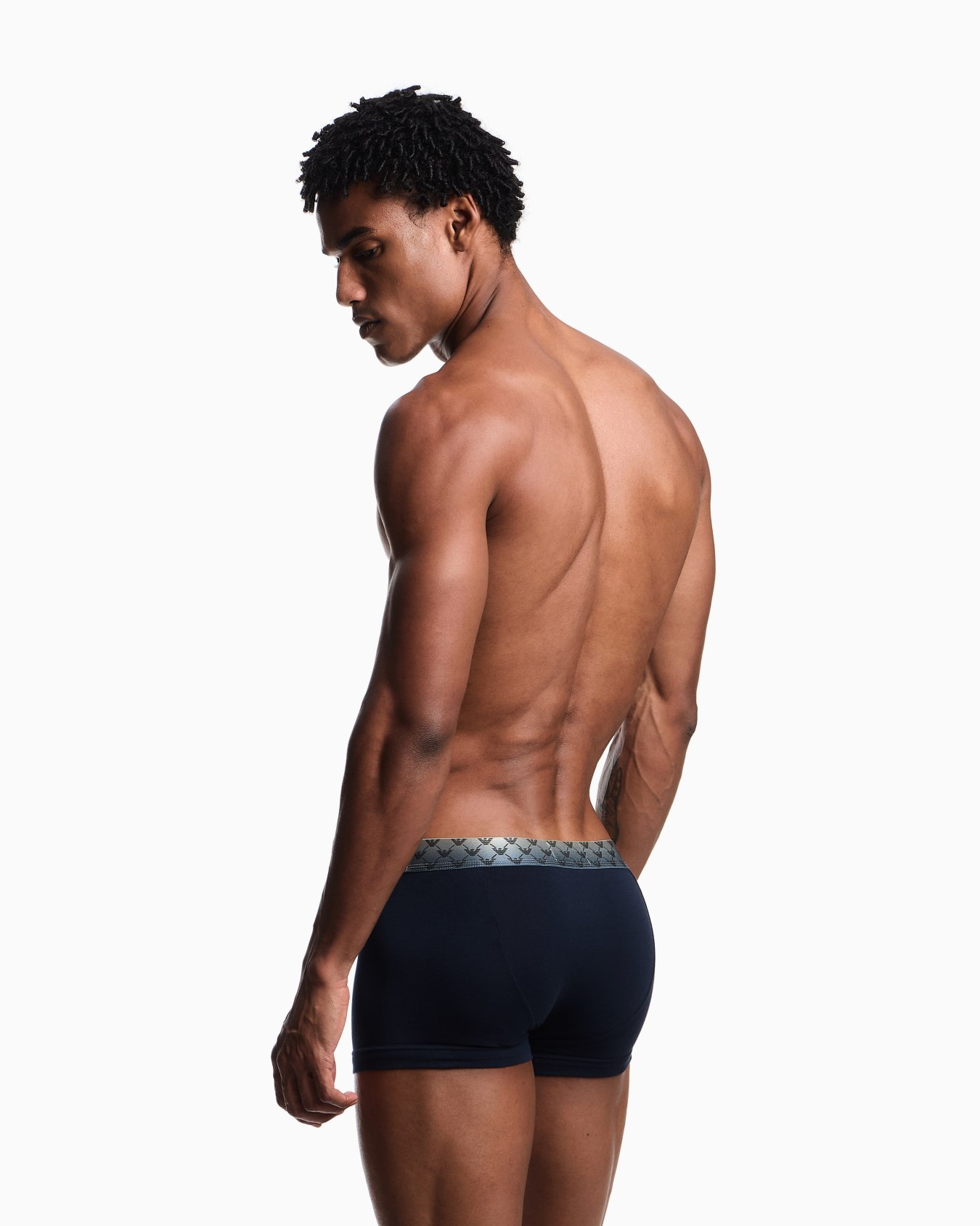 ASV ボクサーパンツ オーガニックジャージー シャイニーロゴバンド スライドする 2