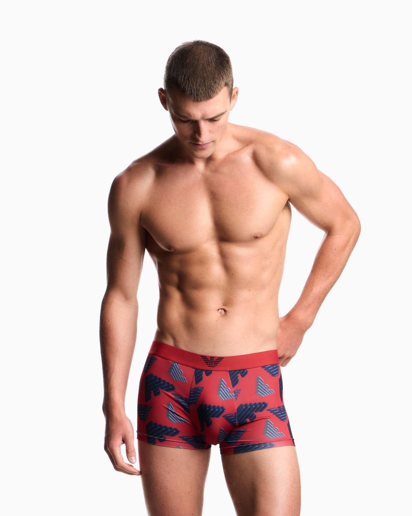 ASV all-over print recycled-microfibre boxer briefs Slide 1