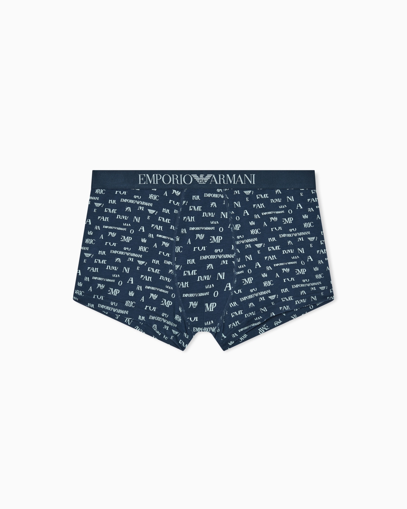 Eng anliegende Boxershorts aus Jersey mit Allover-Logo-Print Folie 0