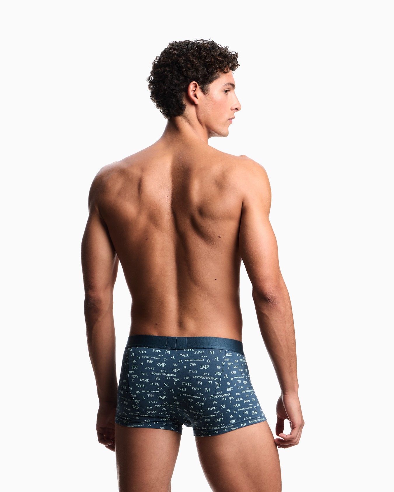 Eng anliegende Boxershorts aus Jersey mit Allover-Logo-Print Folie 2