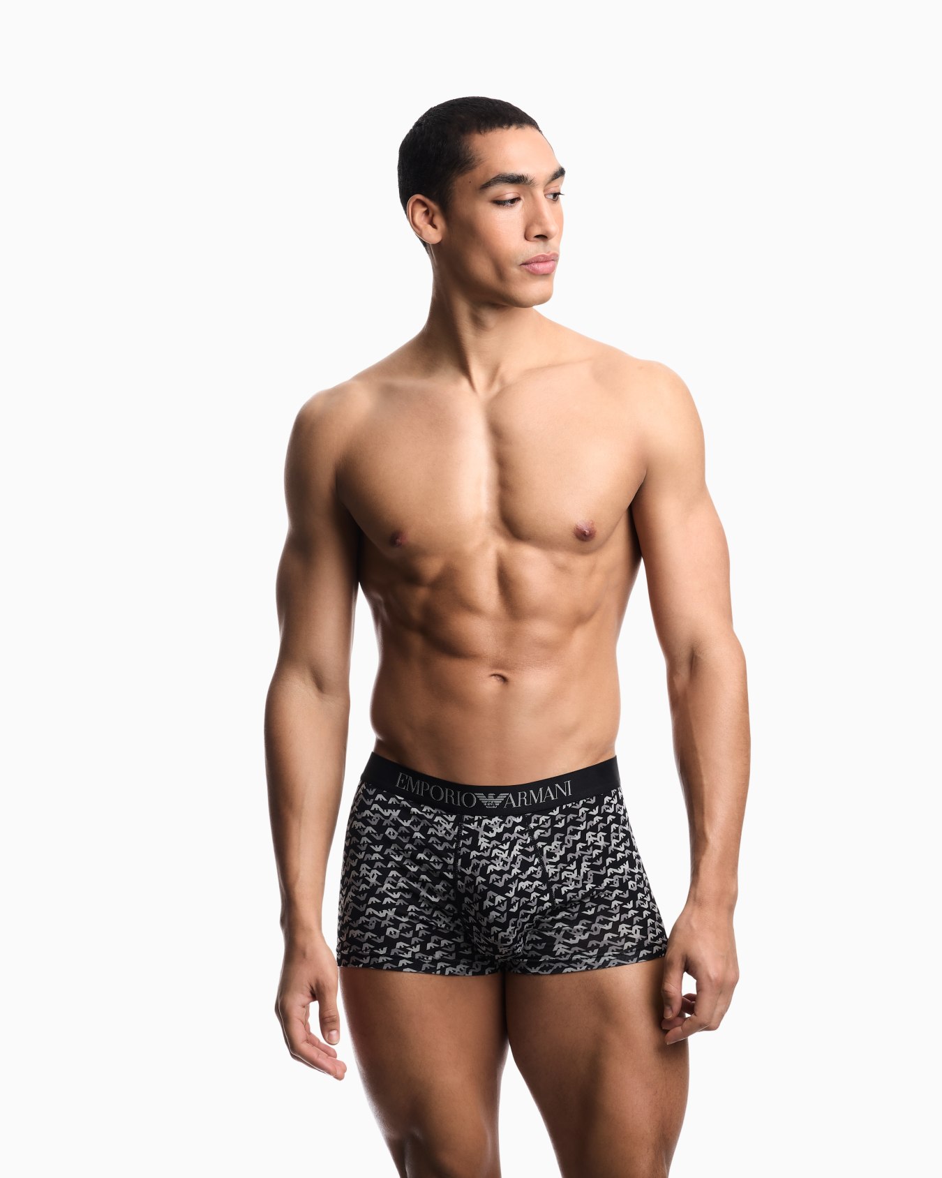 ボクサーパンツ ジャージー オールオーバーロゴプリント スライドする 1