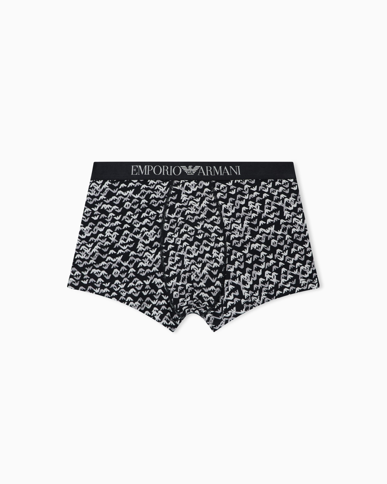 Eng anliegende Boxershorts aus Jersey mit Allover-Logo-Print Folie 0