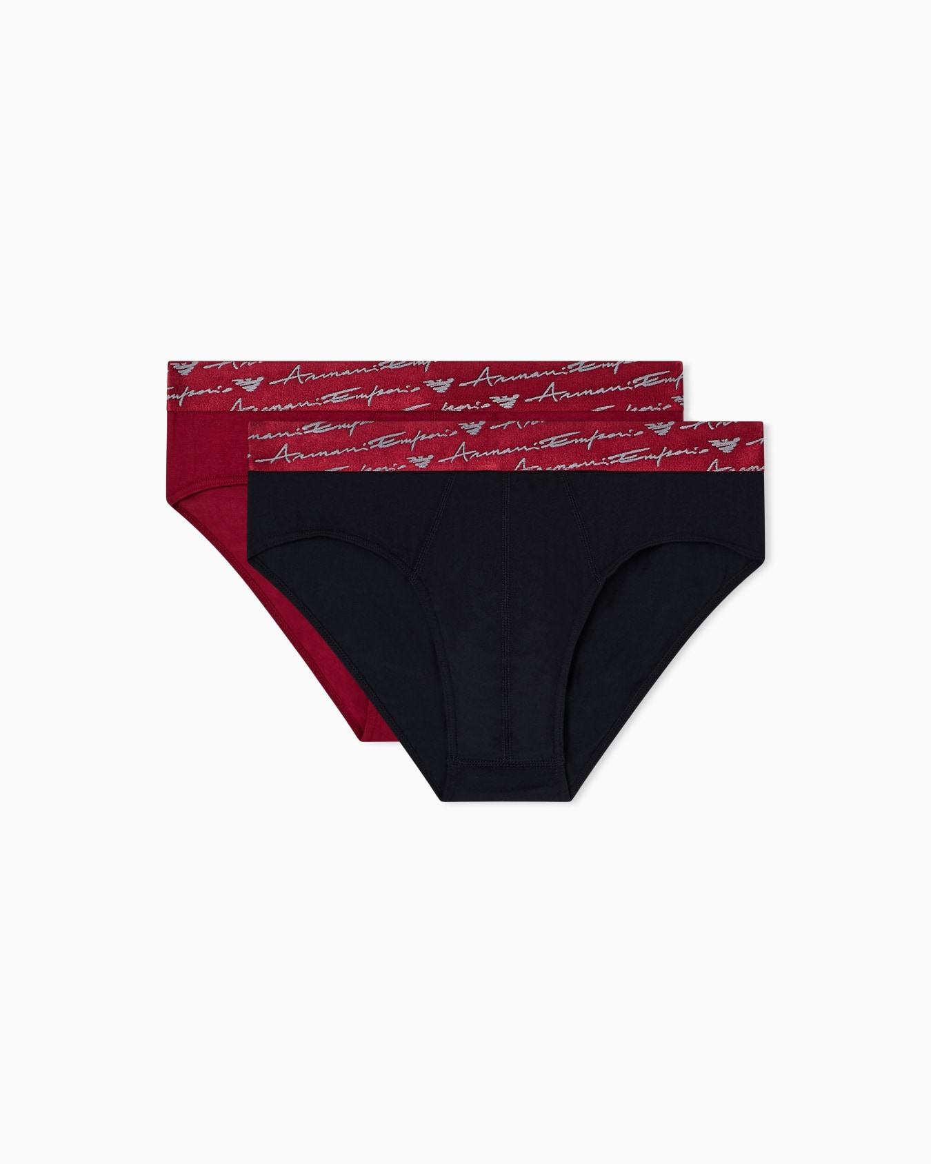 Two-pack of ASV shiny logoband organic jersey briefs Slide 0