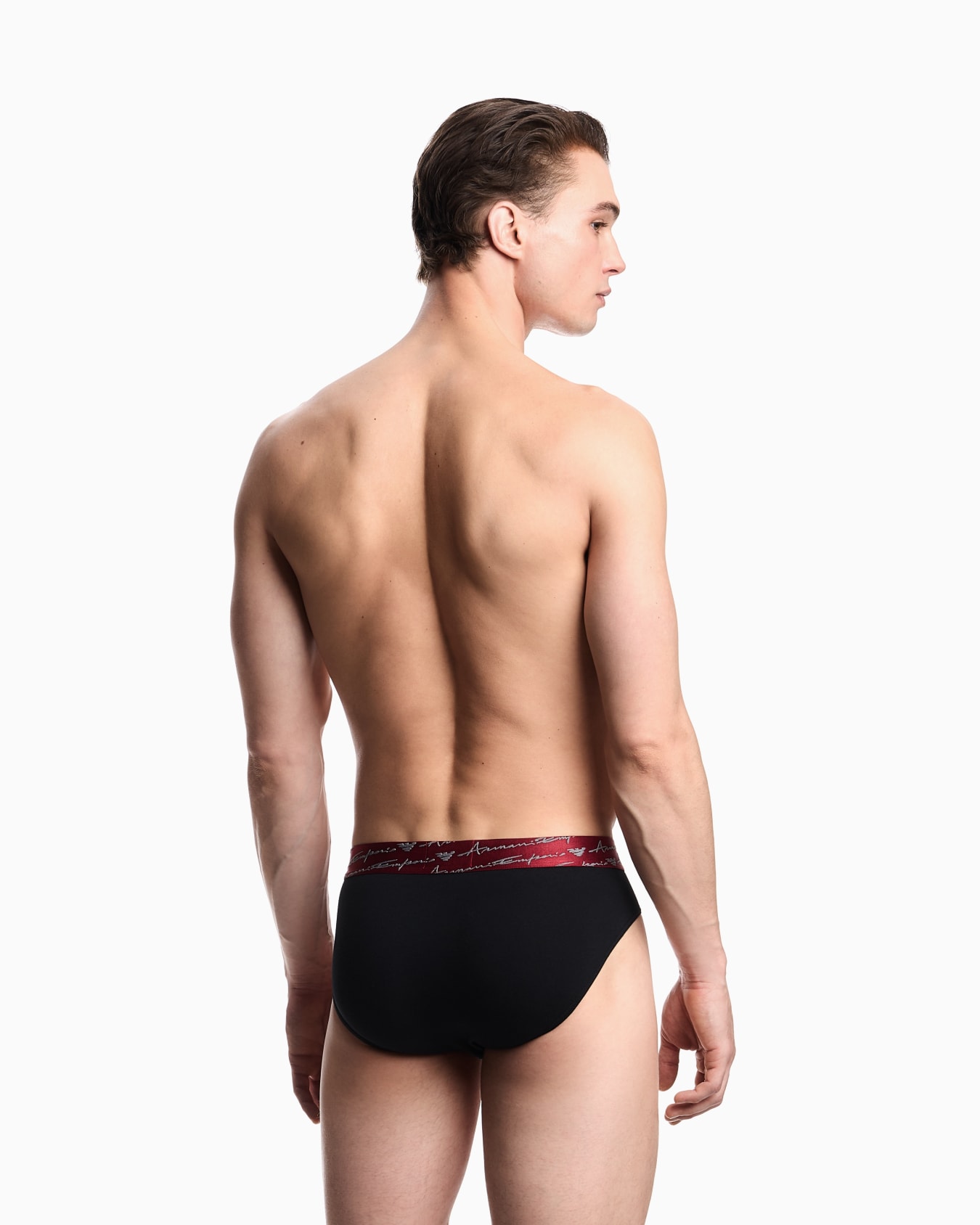 Two-pack of ASV shiny logoband organic jersey briefs Slide 2