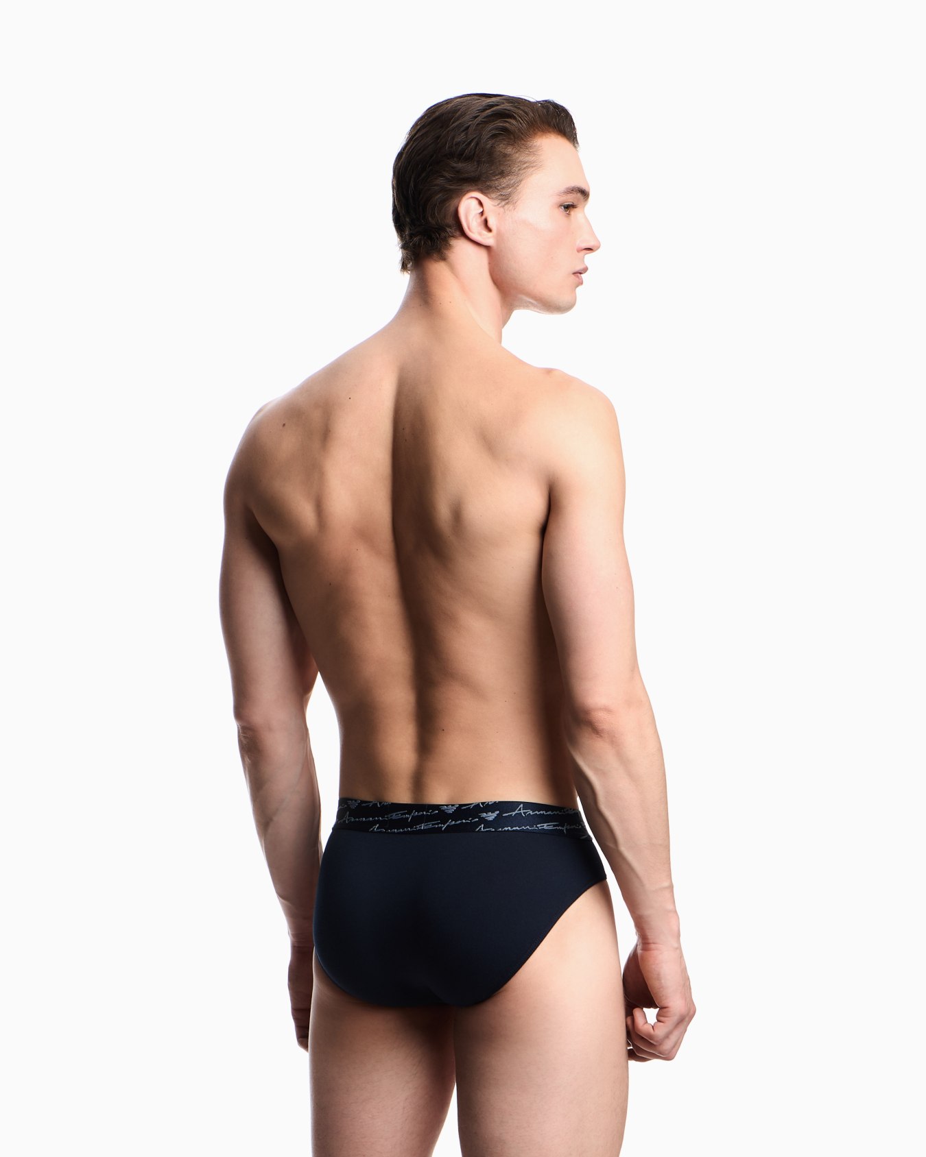 Two-pack of ASV shiny logoband organic jersey briefs Slide 2