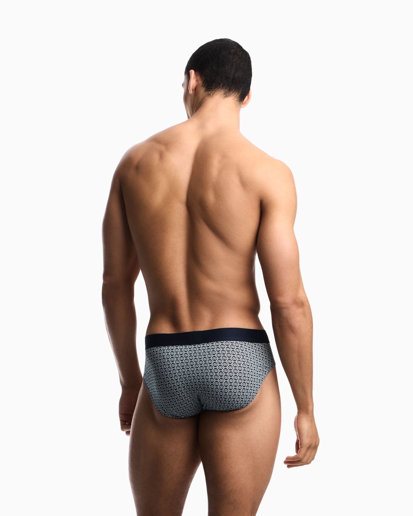 2-pack regular fit cotton jersey briefs with a pattern mix Slide 2