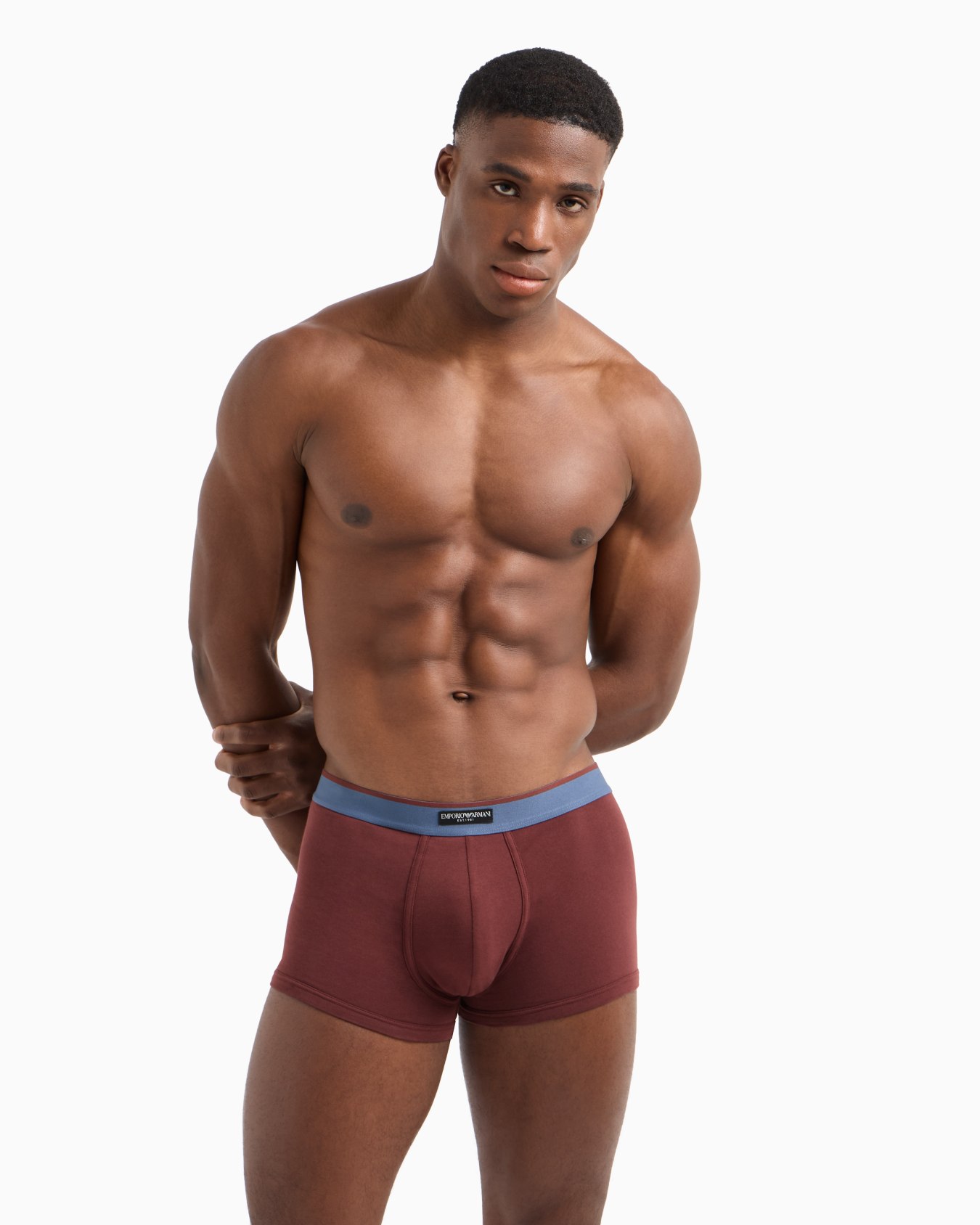 Two-pack of ASV logo label organic-cotton boxer briefs Slide 1