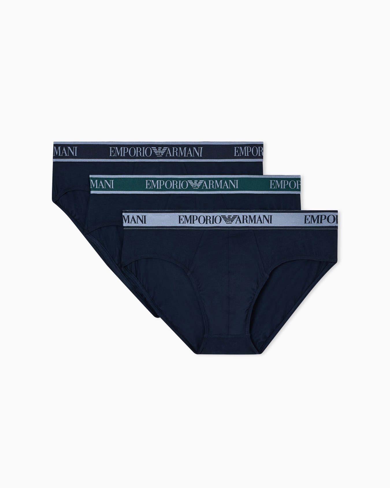 Three-pack of briefs with Core logo waistband Slide 0