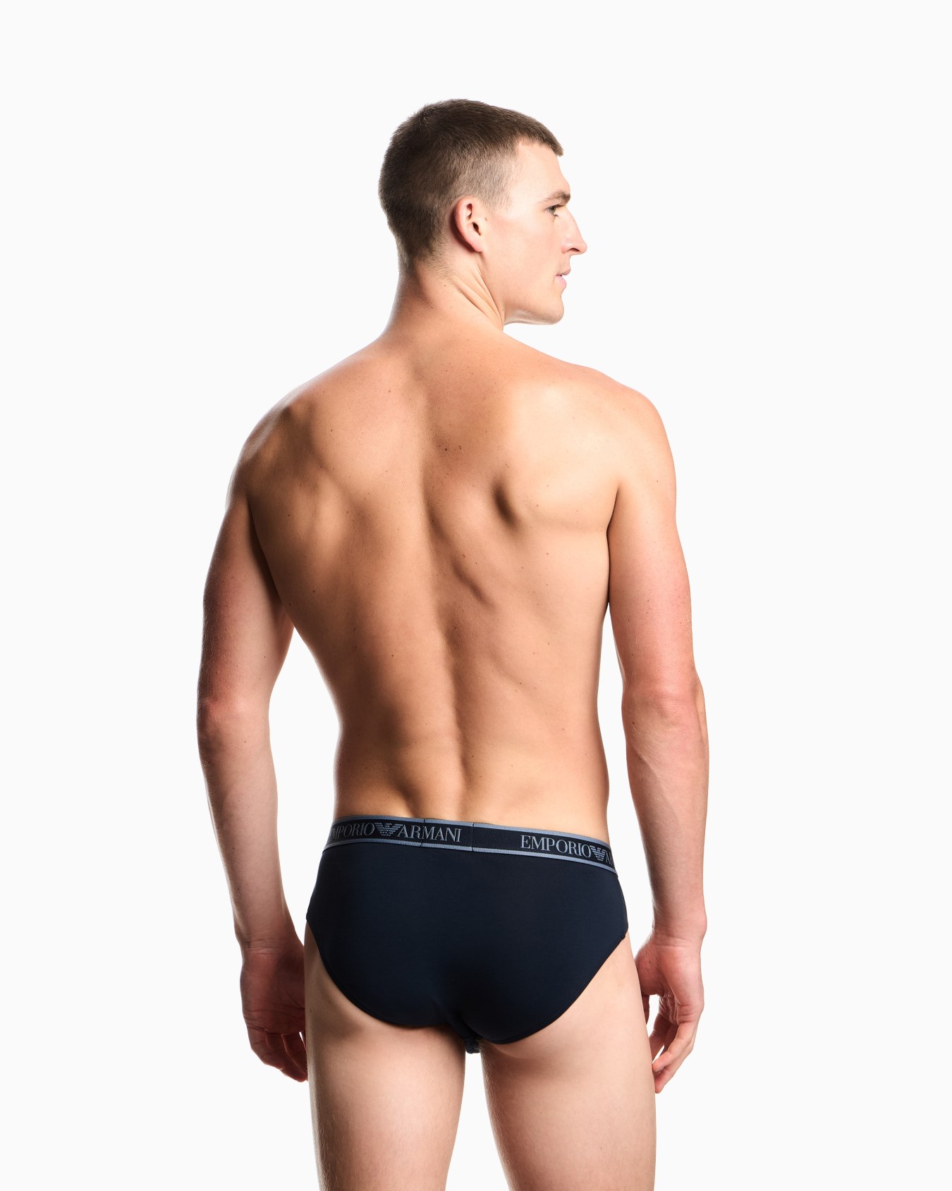 Three-pack of briefs with Core logo waistband Slide 2