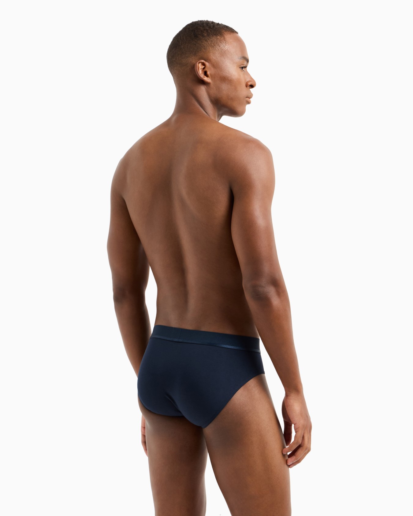 Three-pack of ASV Shiny logoband organic jersey briefs Slide 2