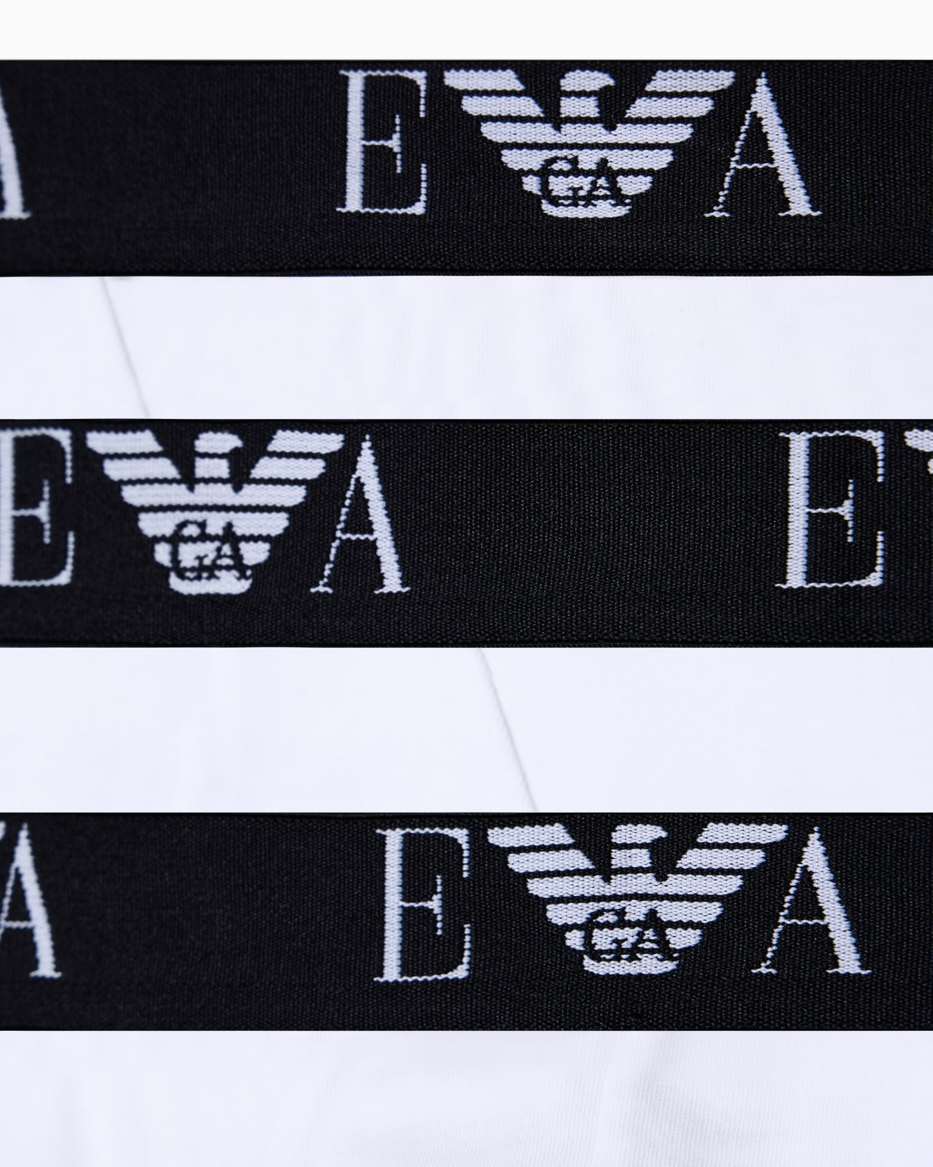 Three-pack of stretch jersey briefs with EA logoband Slide 3