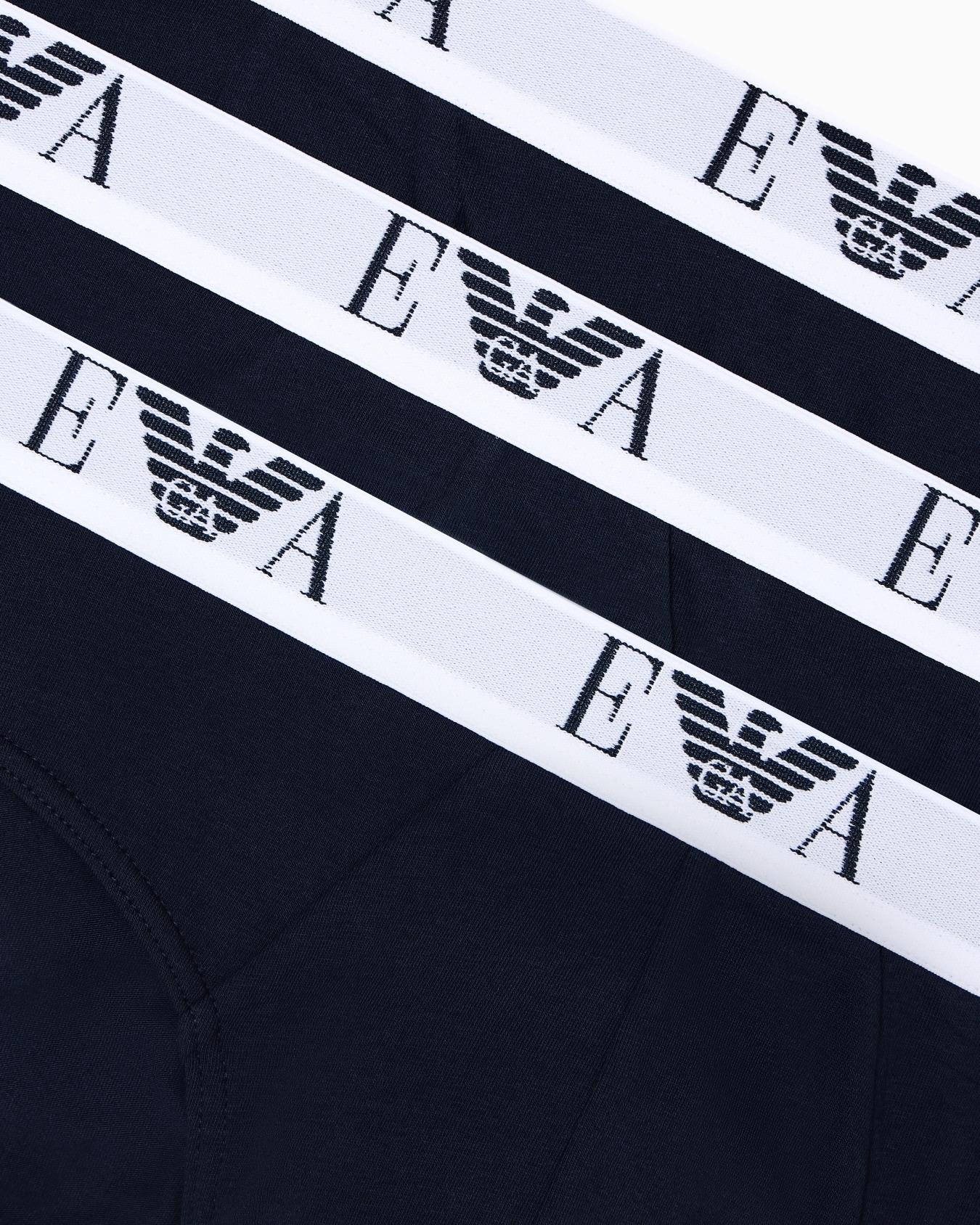 Lot de 3 slips en jersey stretch avec bande logo EA Diapositive 3