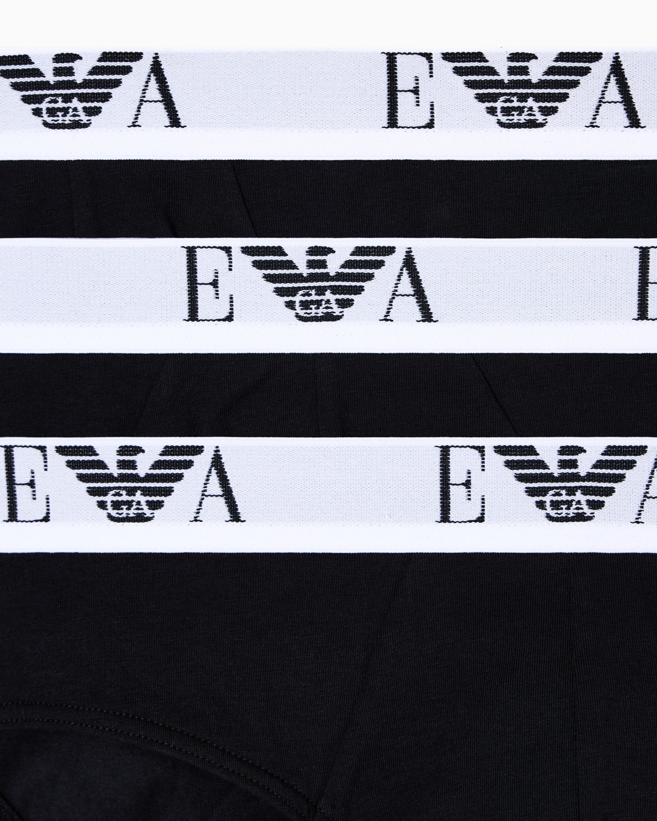 Three-pack of stretch jersey briefs with EA logoband Slide 3