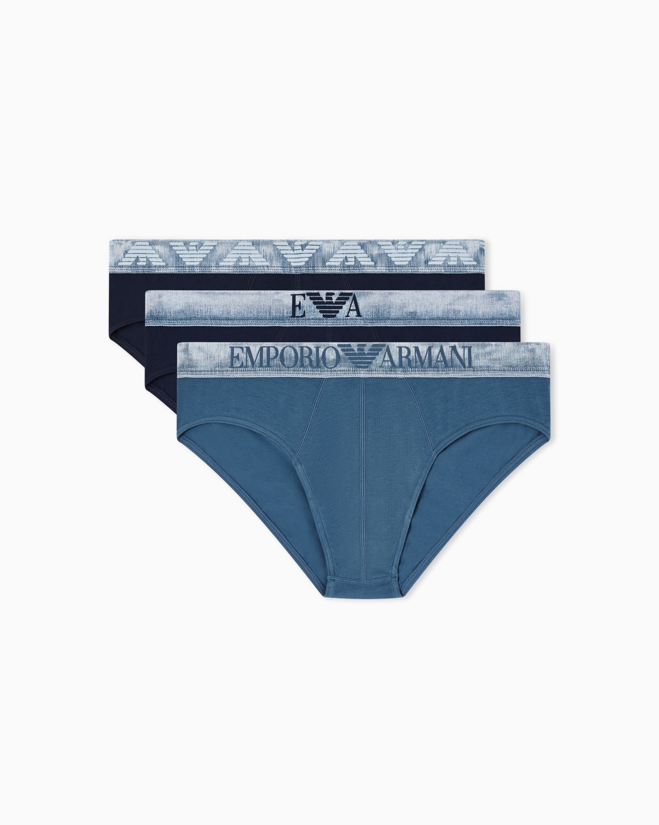 3er-Pack ASV Slips aus Bio-Jersey mit Shiny-Logotape Folie 0