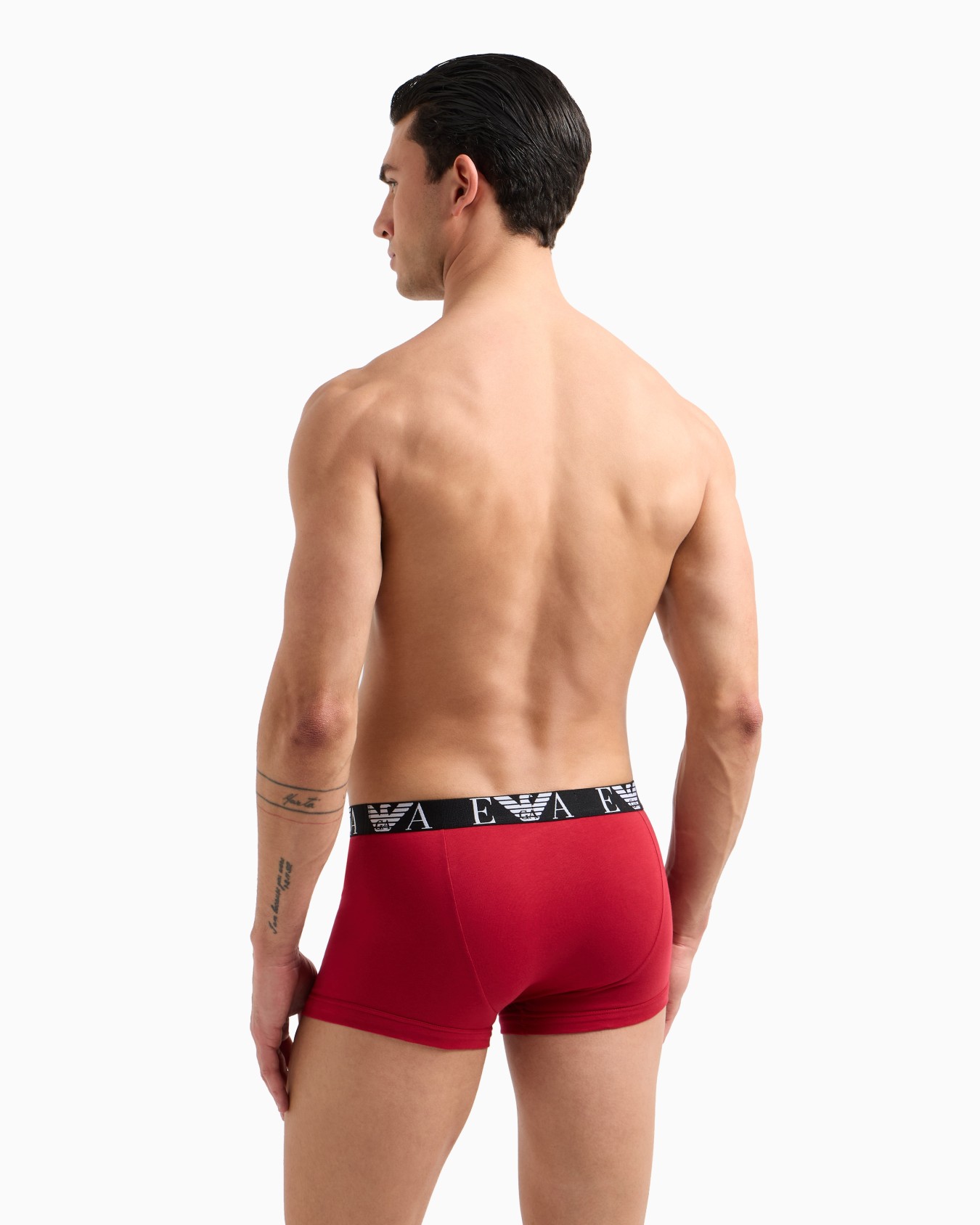 Three-pack of boxer briefs with bold monogram logo Slide 2