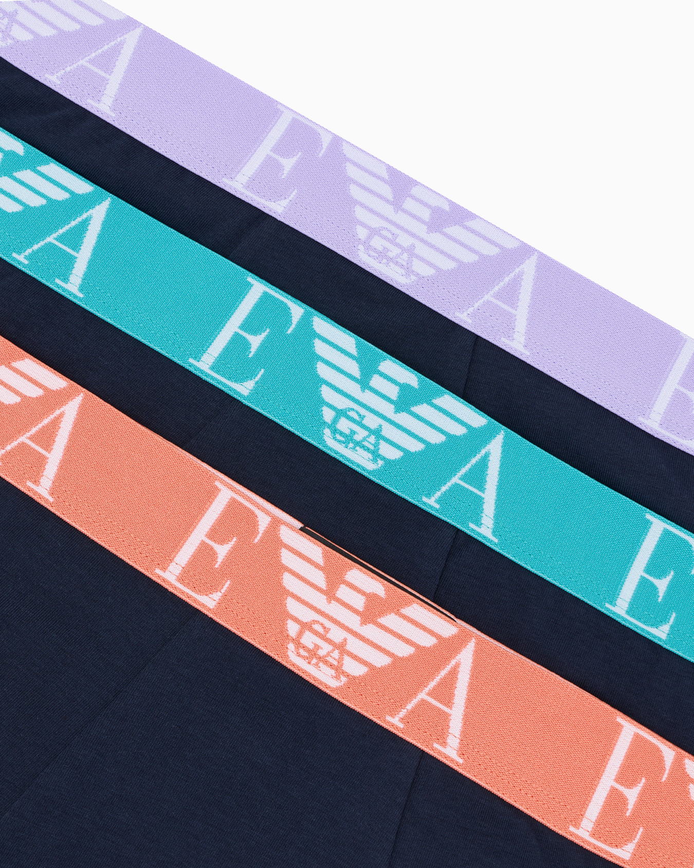 Three-pack of boxer briefs with bold monogram logo Slide 3