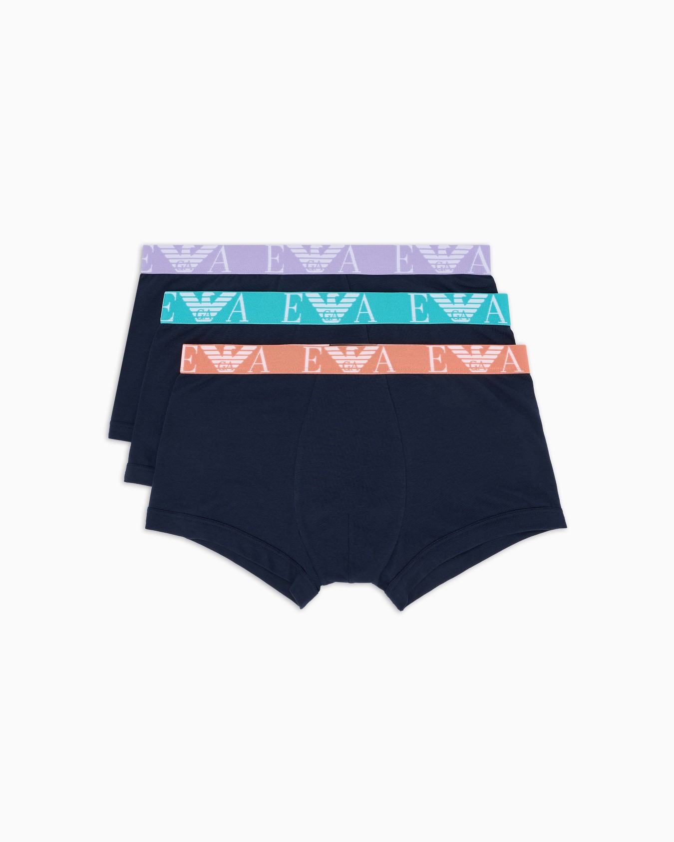 Three-pack of boxer briefs with bold monogram logo Slide 0