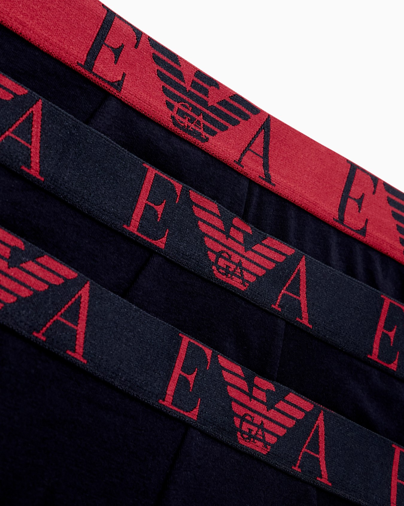 Three-pack of boxer briefs with bold monogram logo Slide 3